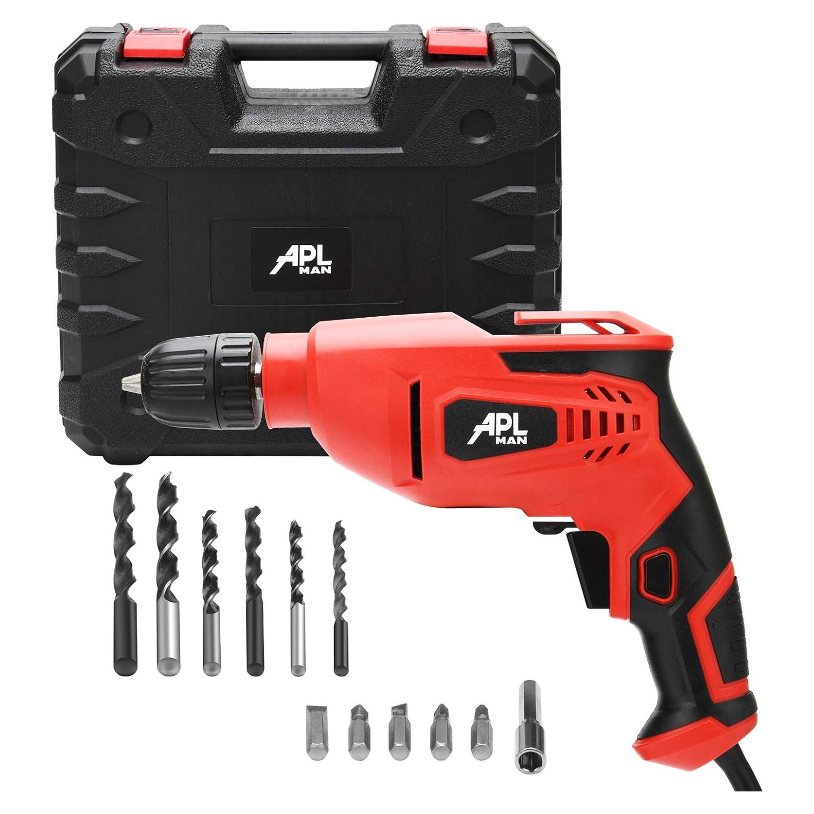 Taladro Inalámbrico APLMAN 21V con 26 Accesorios y LED