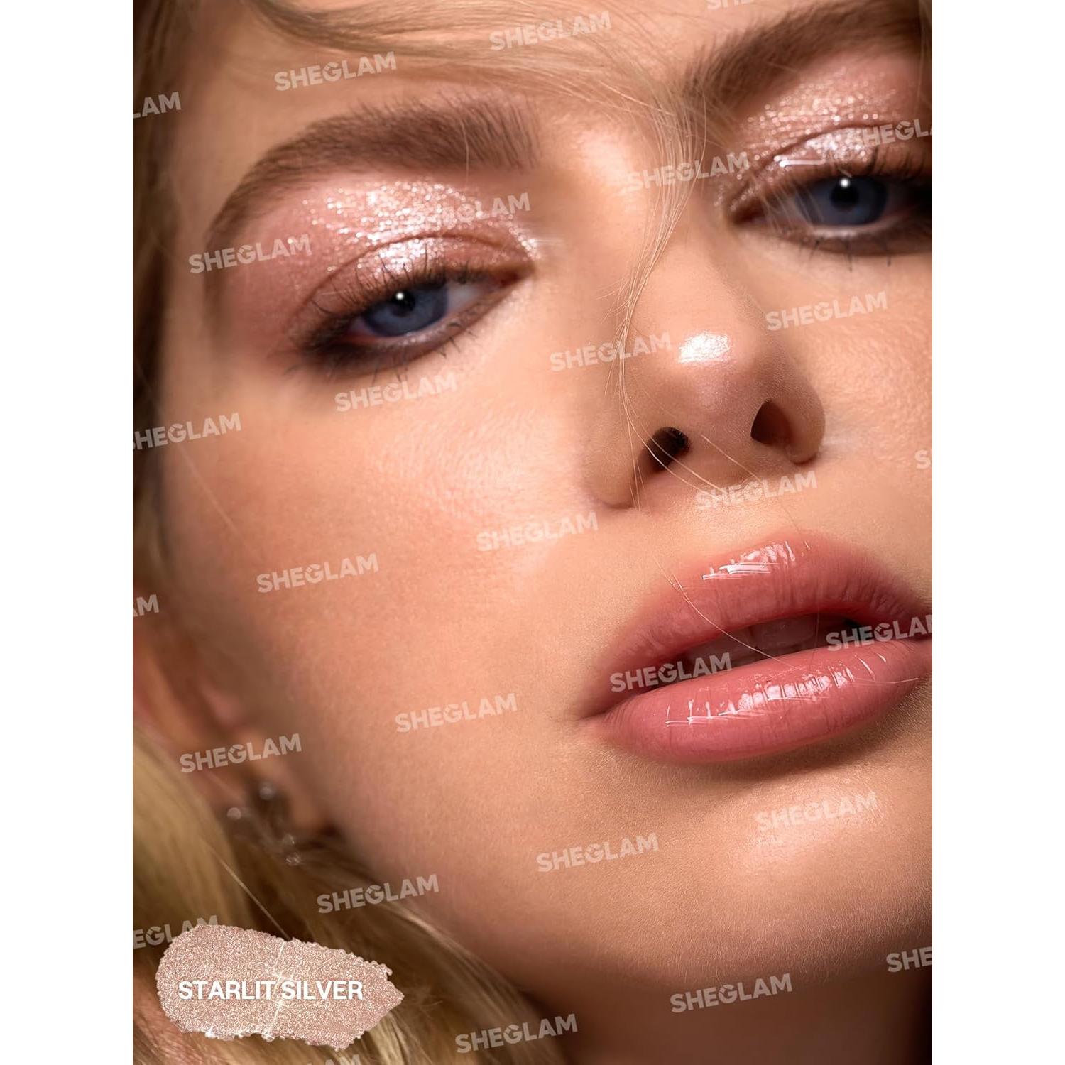 SHEGLAM Gel de Cristal para Sombras de Ojos Plata Estelar 9.92g