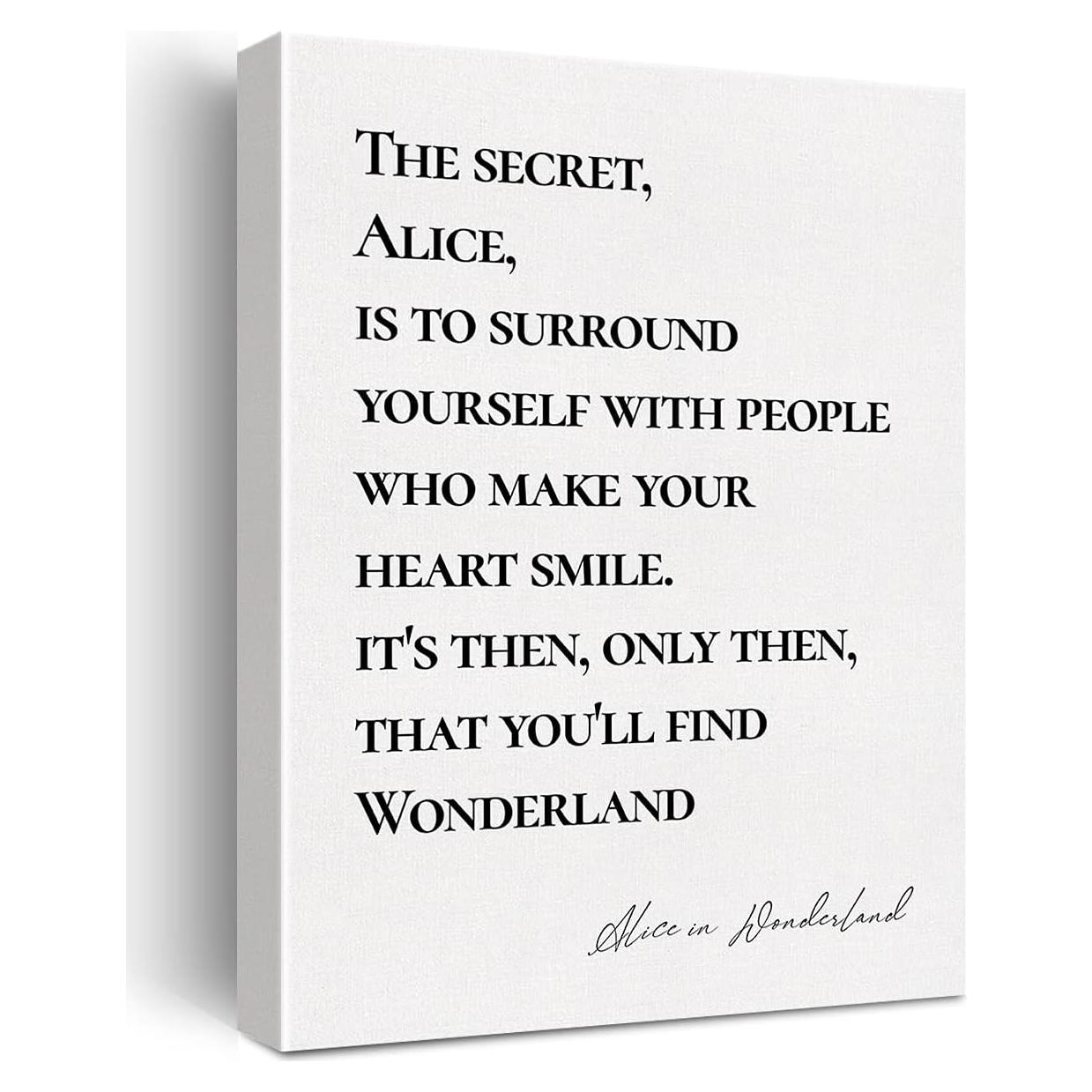 Arte de Pared en Lienzo Cita Inspiradora 30x38 cm JerLoe