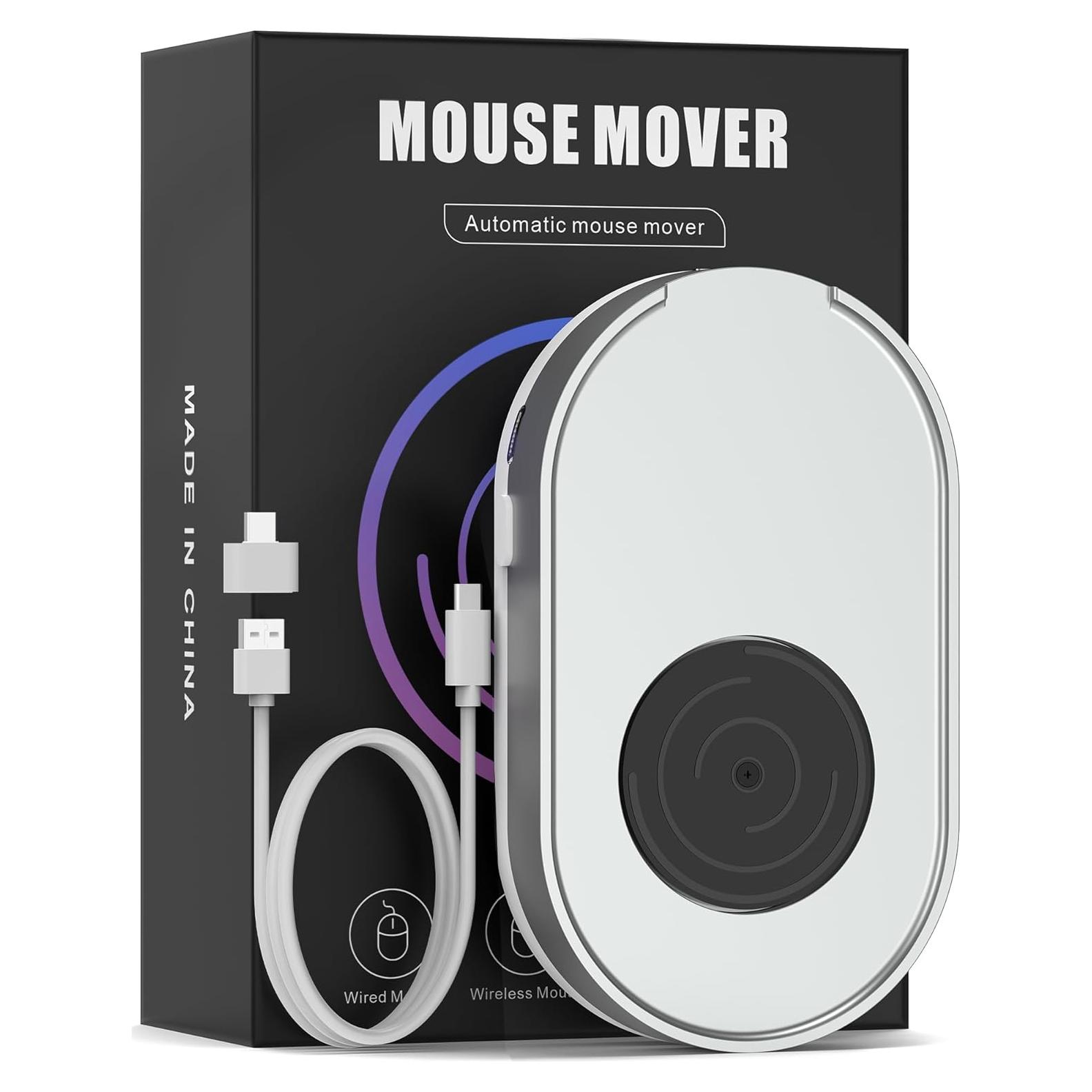 Mouse Jiggler Jerryrun Plata Indetectable USB Automático