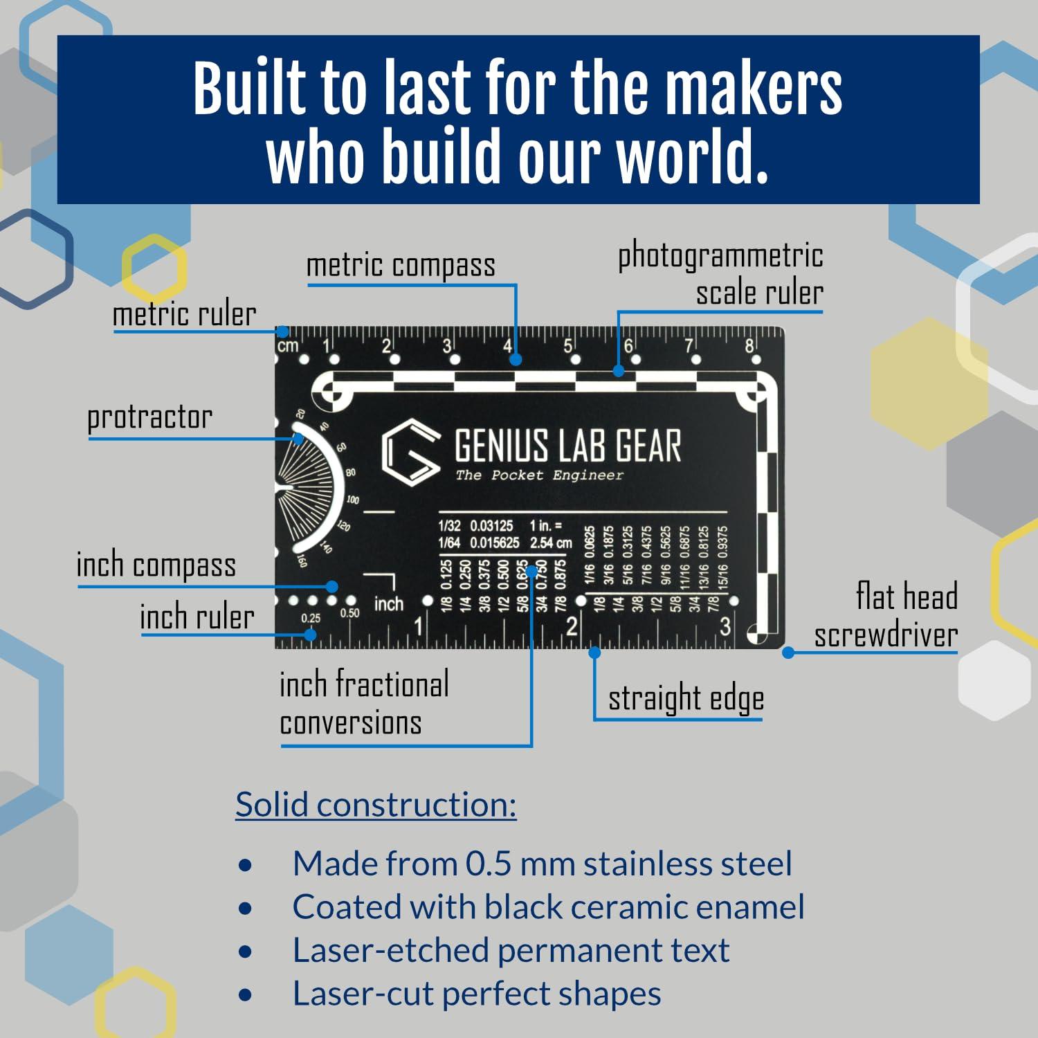 Multiherramienta Ingeniero de Bolsillo Genius Lab Gear - 8.41 cm