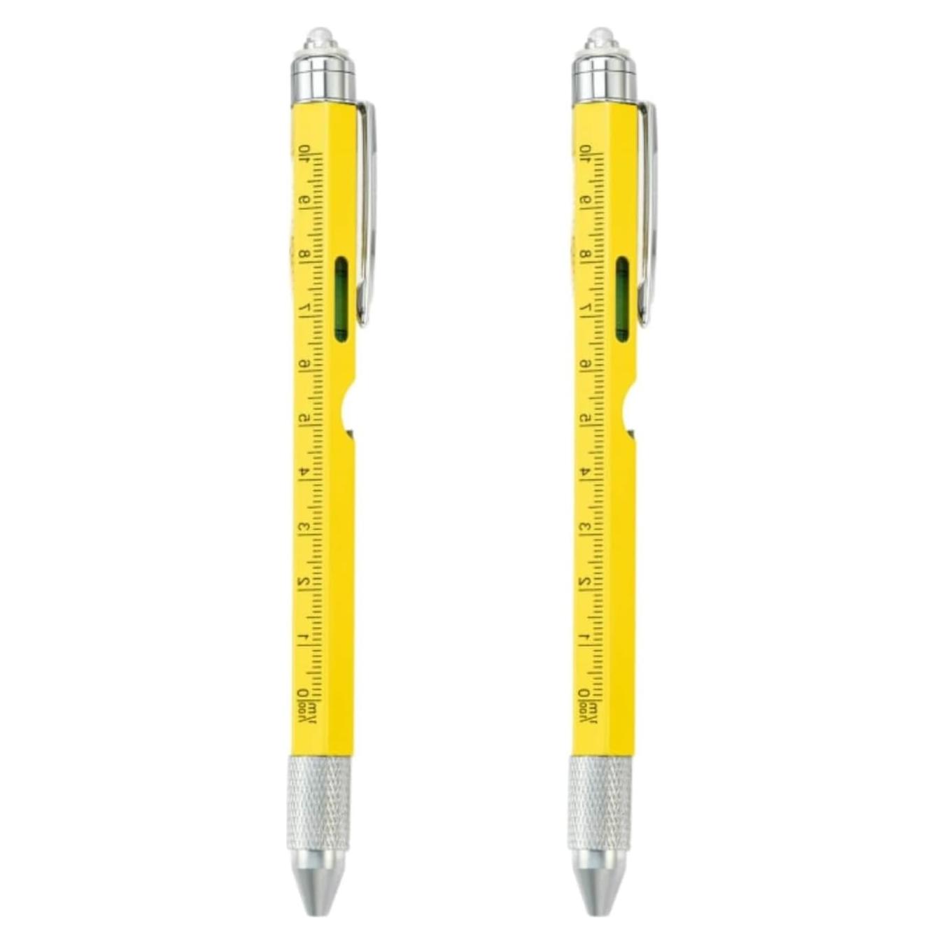 Bolígrafo Multiherramienta 7 en 1 ZPRODESTD Amarillo