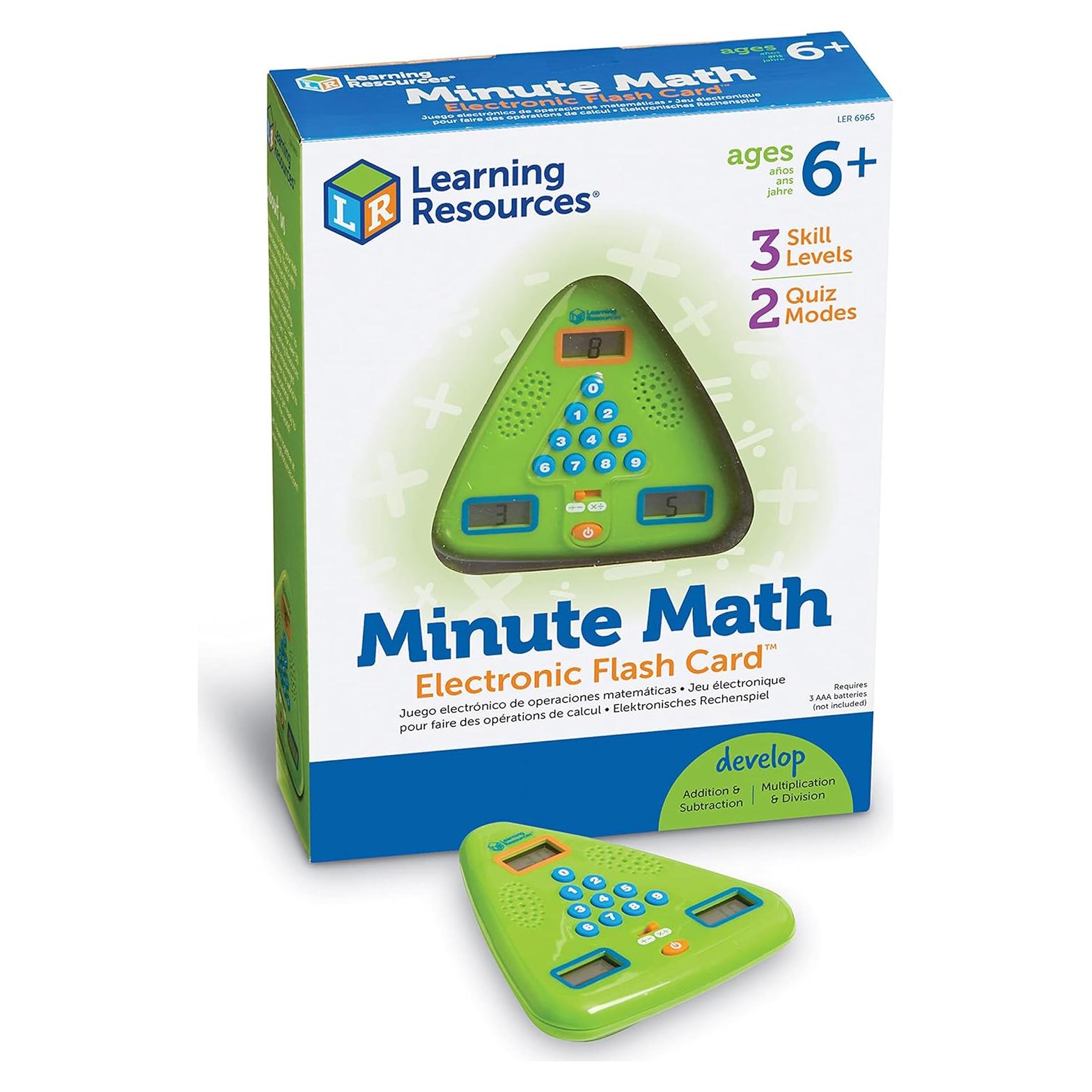 Tarjeta Electrónica de Flash Learning Resources LER6965 - Matemáticas 6+