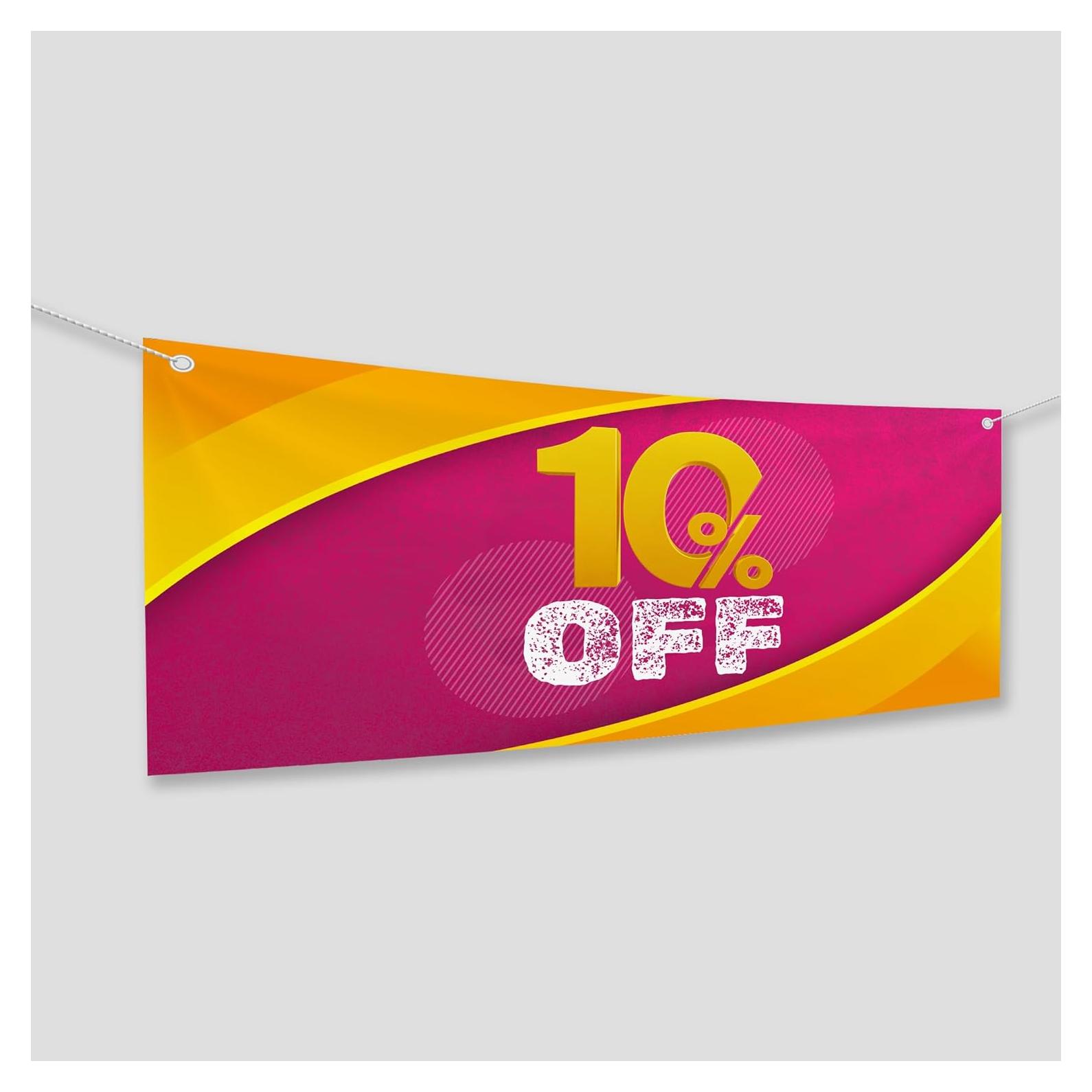 10 Banners Grandes para Exterior BCB Print 1.22x0.61m HD