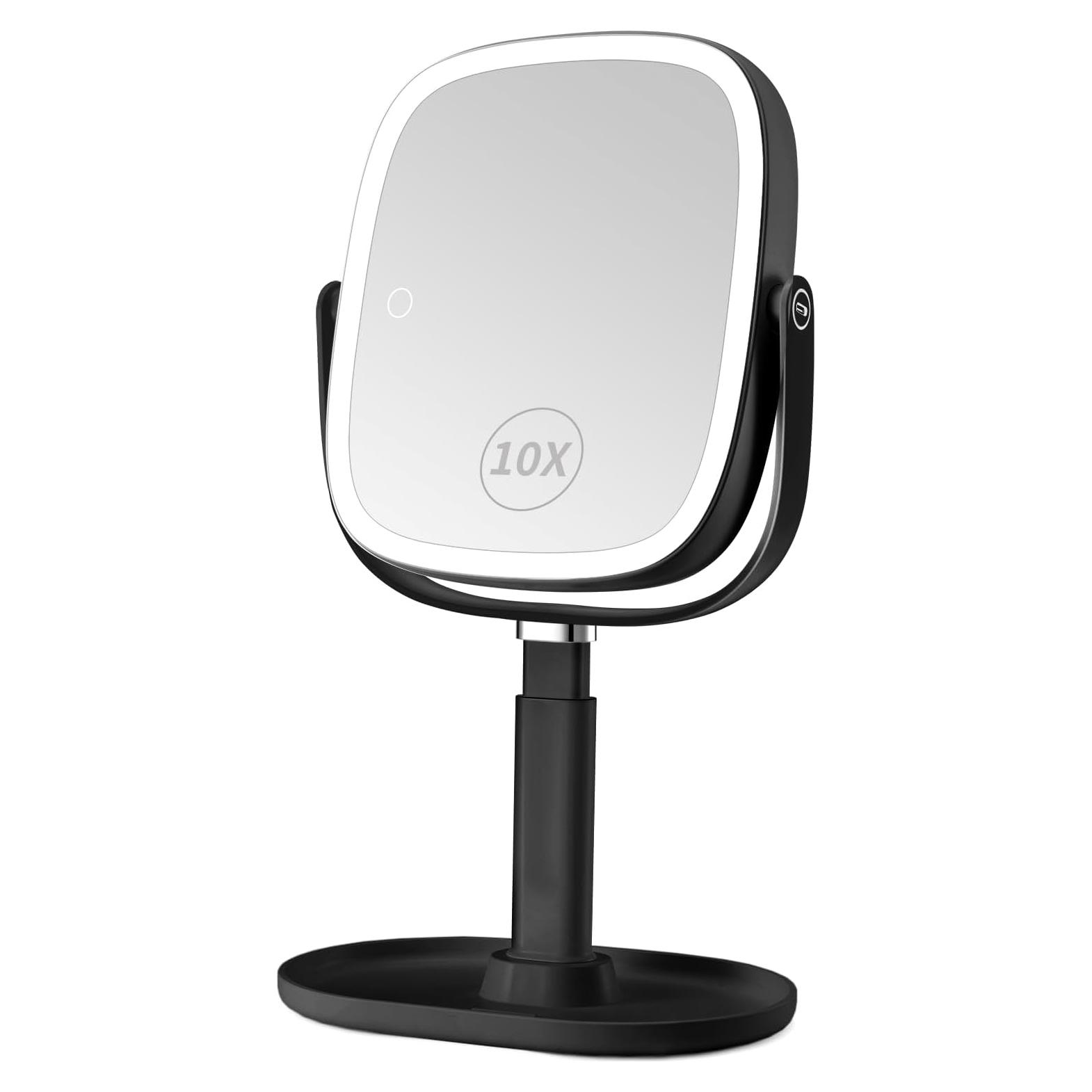 Espejo de Maquillaje Iluminado Vanmirr 21.6 cm 1x/10x Ajustable