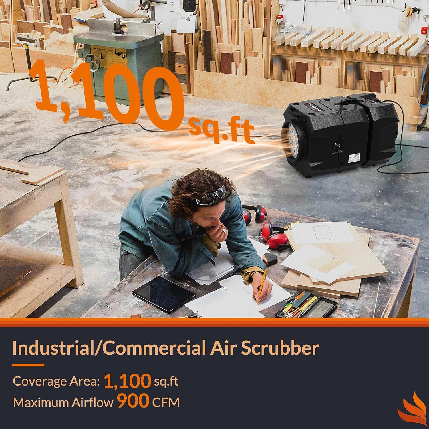 Purificador de Aire Industrial PuriCare S1 900 CFM HEPA