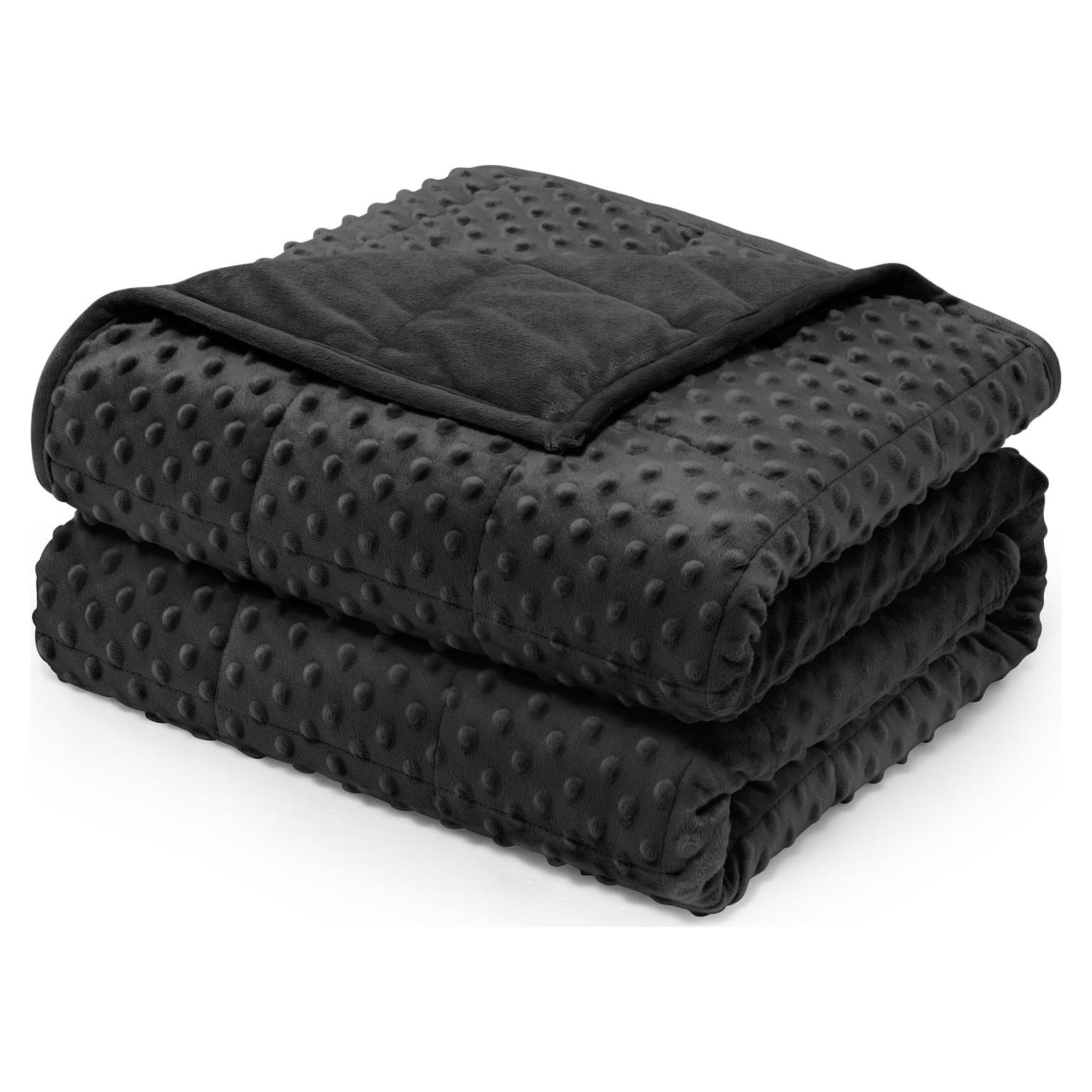 Manta con peso Wemore 6.8 kg 122x183 cm negra para adultos