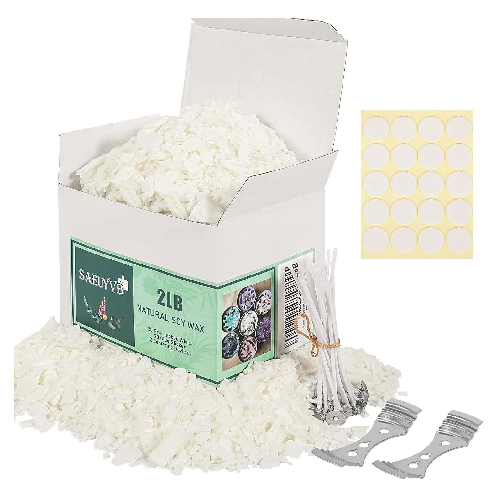 Kit de Fabricación de Velas SAEUYVB - Cera de Soya 0.91 kg