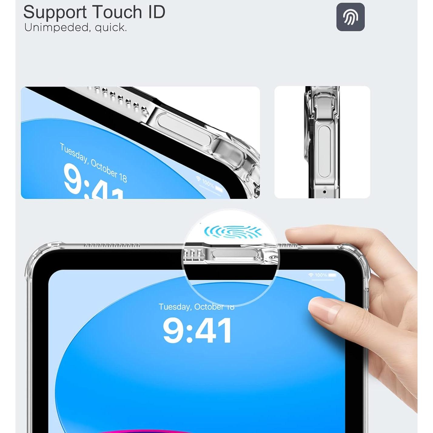 Funda Transparente MoKo para iPad 11" y 10.9" 2025/2022