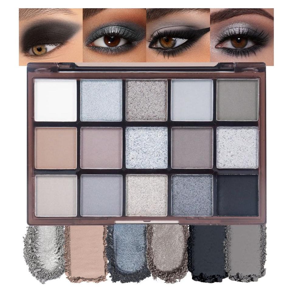 Paleta de Sombra de Ojos CAKAILA 15 Colores Mate y Brillante