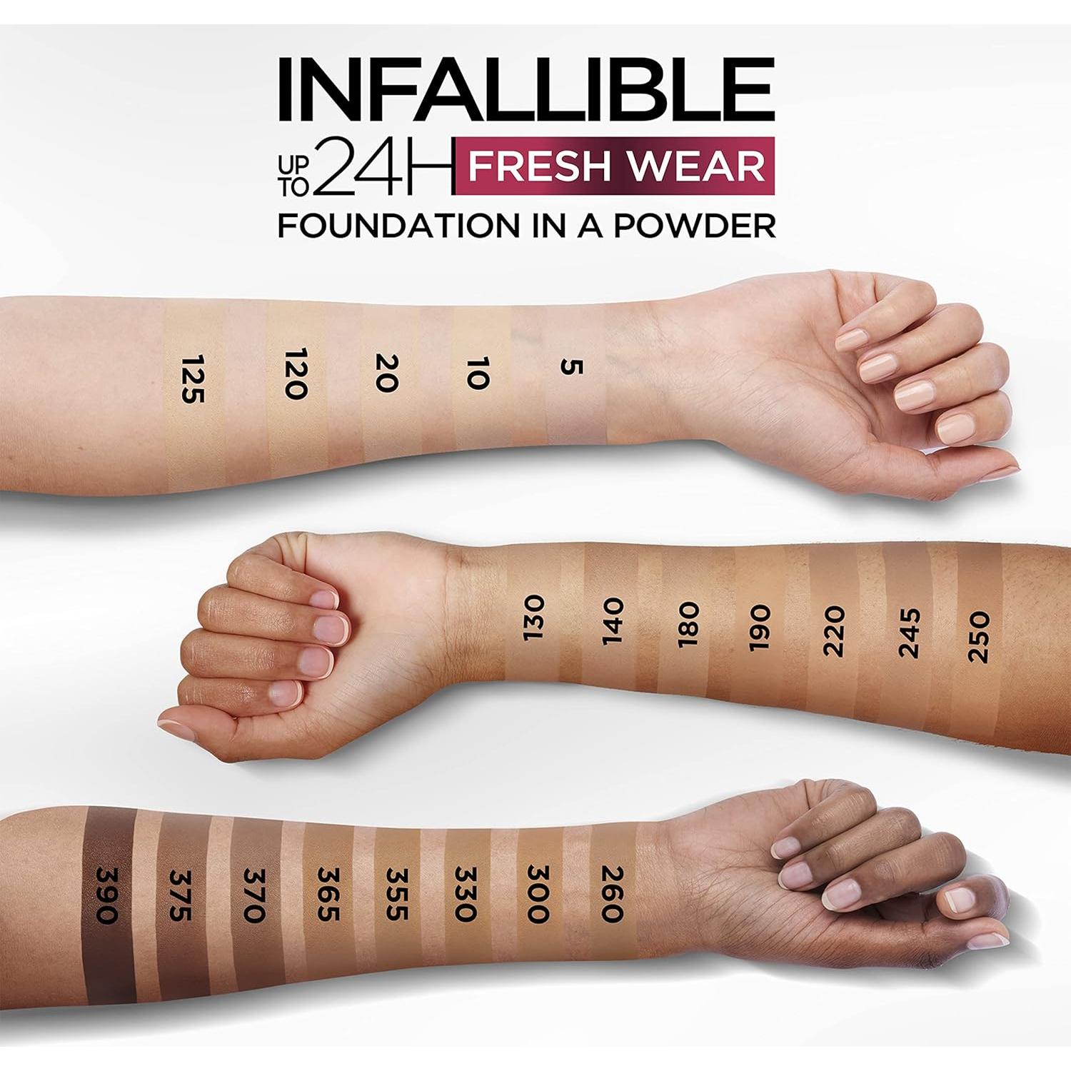 Base en Polvo L'Oreal Paris Infallible 24H Beige Verdadero 8.8 g