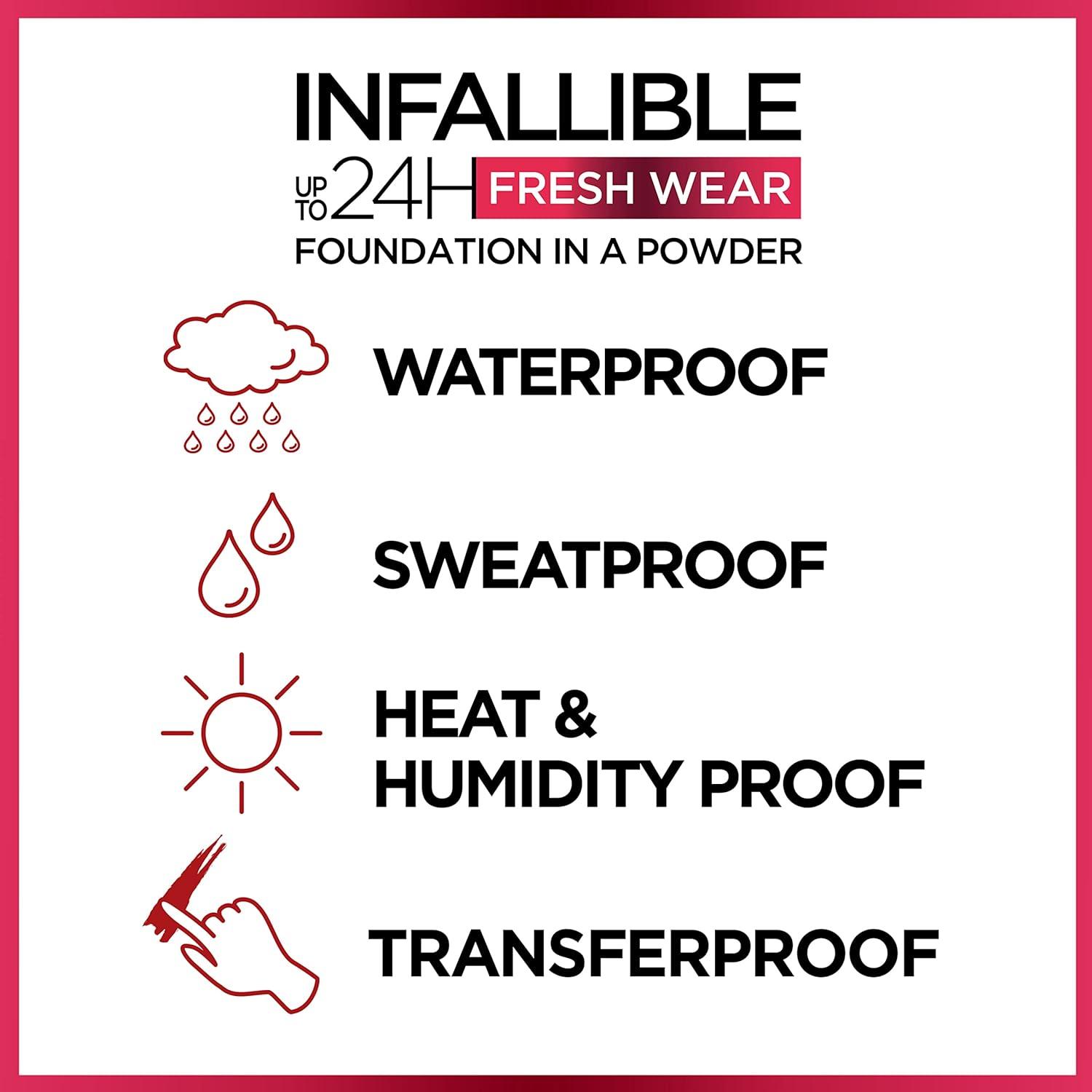 Base de Maquillaje en Polvo L'Oreal Paris Infallible 8.8 g Beige Dorado