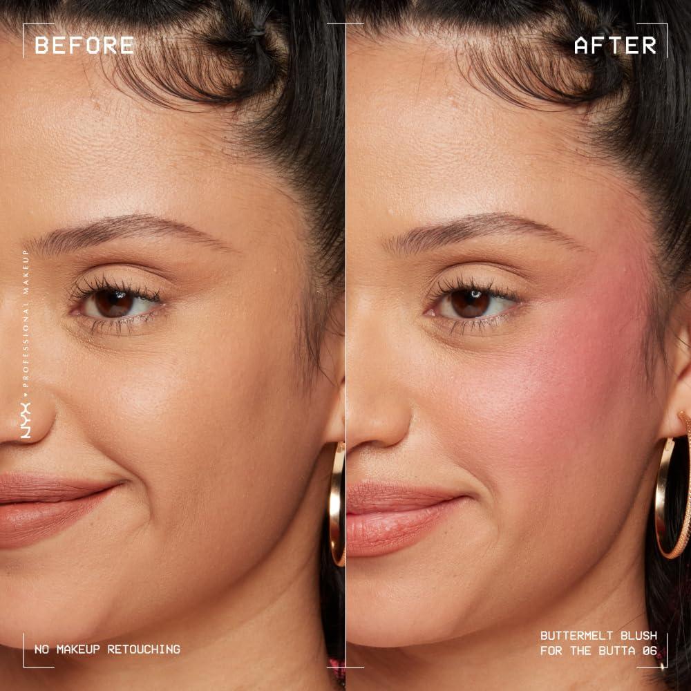 Rubor en Polvo NYX Buttermelt 4.8g - Vegano y Resistente