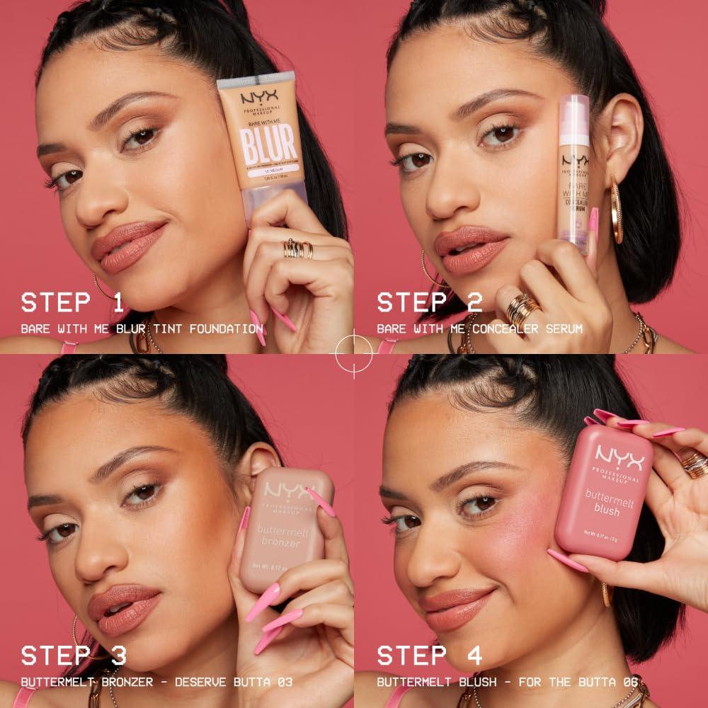 Rubor en Polvo NYX Buttermelt 4.8g - Vegano y Resistente