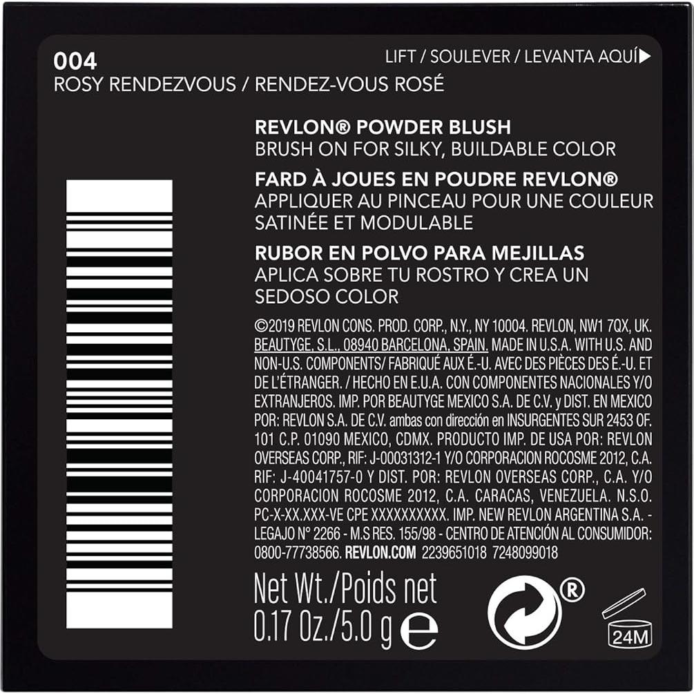 Rubor en Polvo Revlon 004 Encuentro Rosado 4.8g Alta Pigmentación