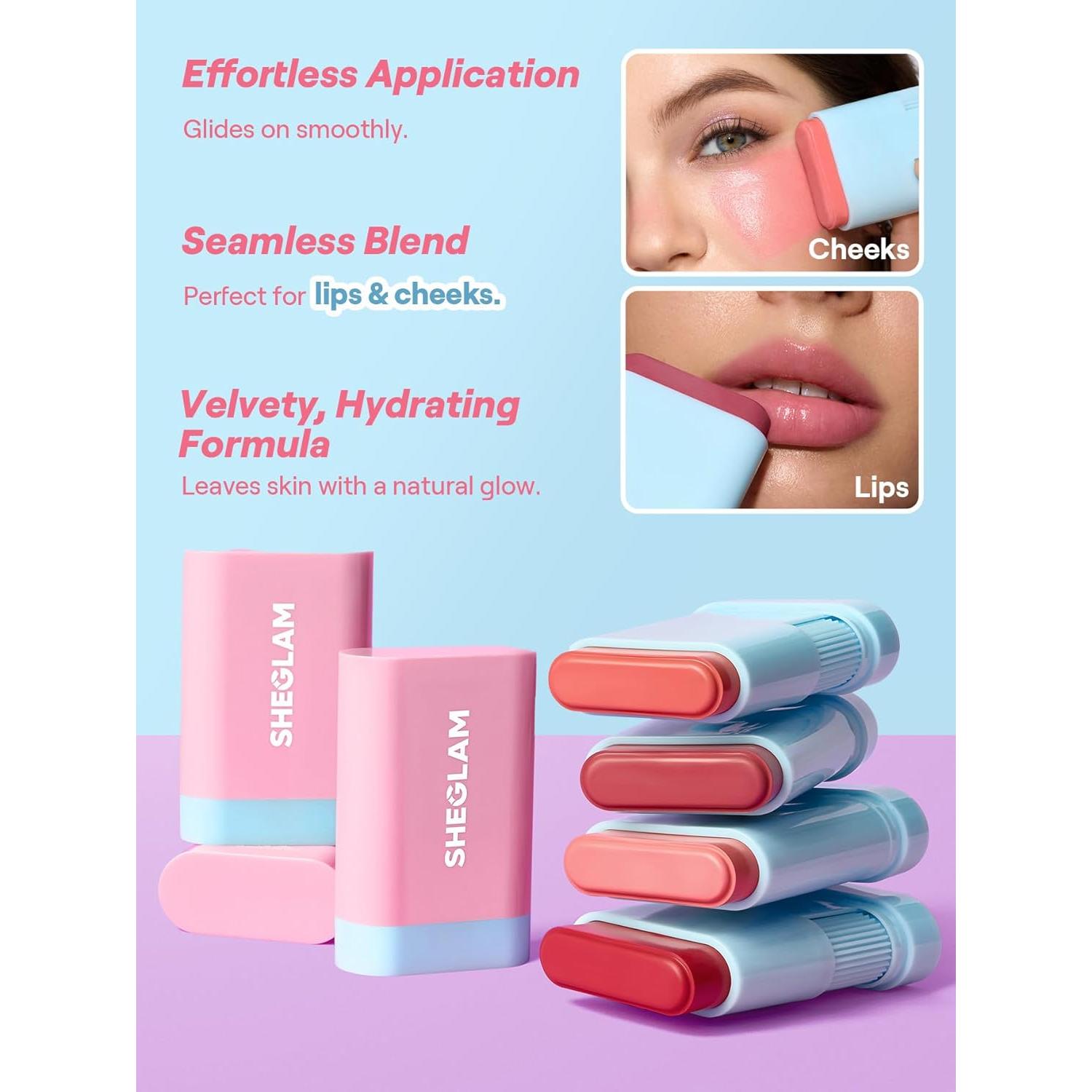 Barra de Rubor en Crema SHEGLAM Stunner Hidratante 70g