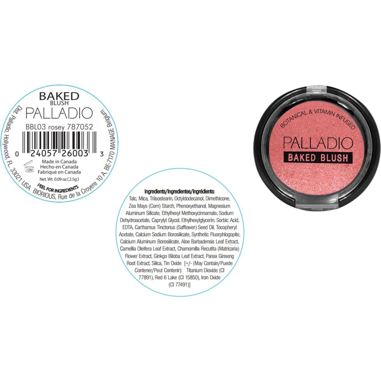 Rubor Horneado Palladio Rosado - Altamente Pigmentado 3.13g