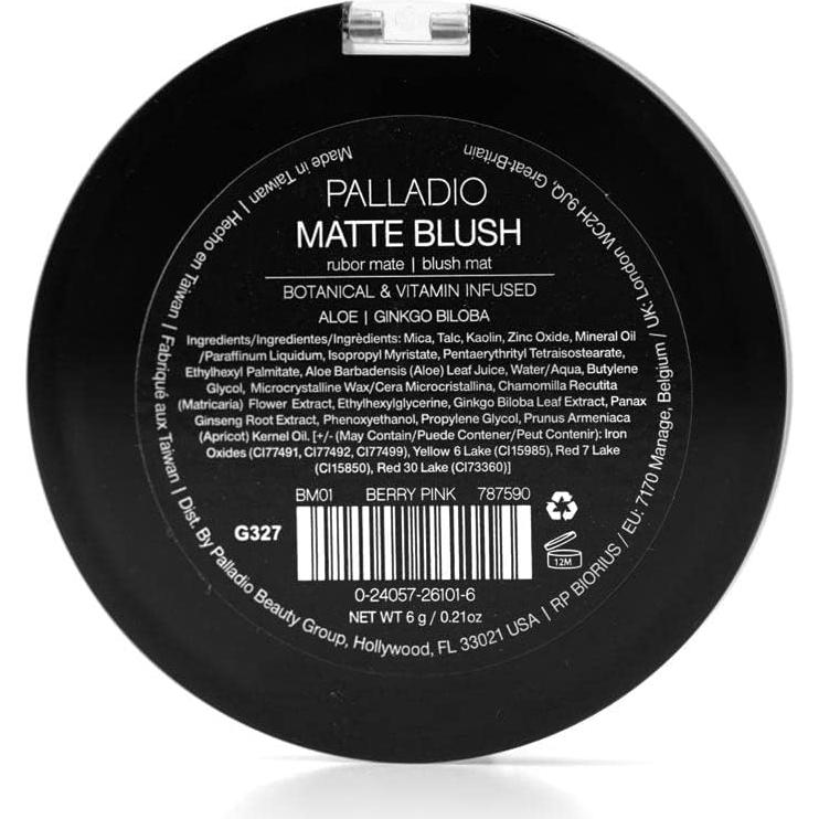 Rubor Mate Palladio Rosa Baya - Acabado Suave y Uniforme