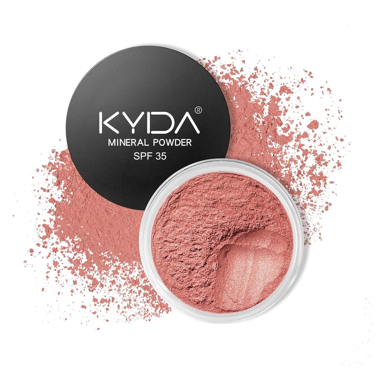 Rubor en Polvo Mineral KYDA SPF 35 Rosa Brillante 49.6g