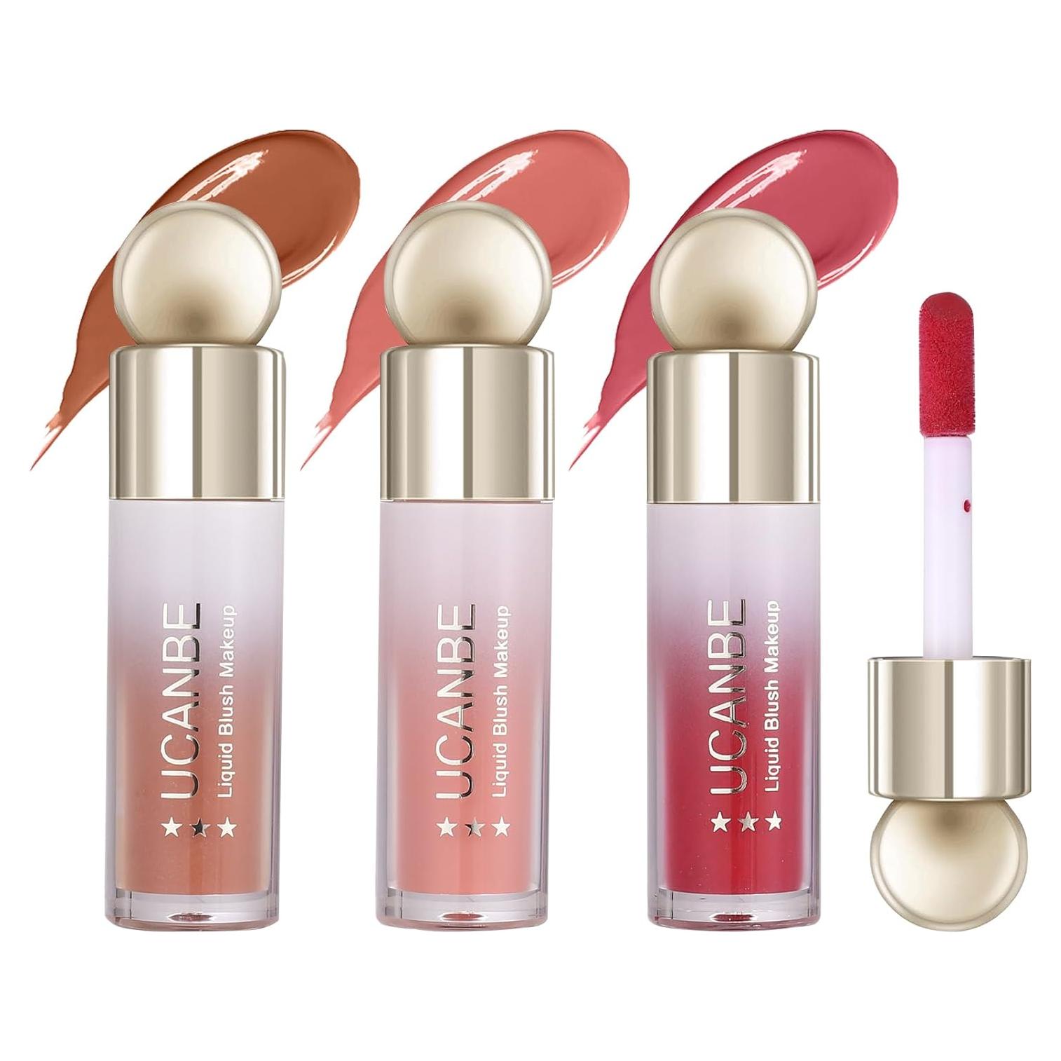 Set de Rubor Líquido UCANBE 3 Piezas - Larga Duración y Brillante