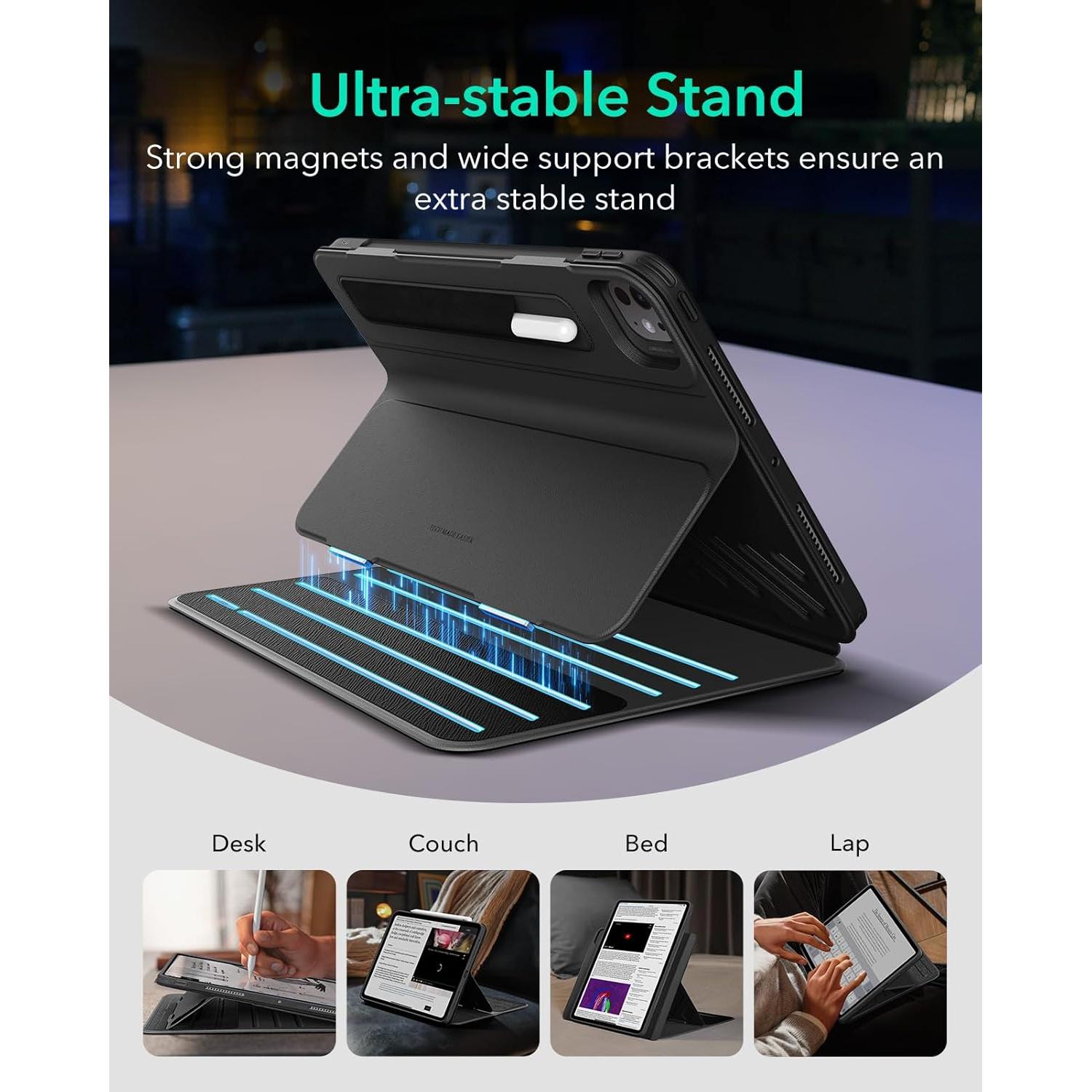 Funda Rotativa ESR para iPad Pro 13" (2024) Negra