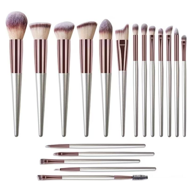 Set de 18 Brochas de Maquillaje Sintéticas Premium GJKHUJKBN