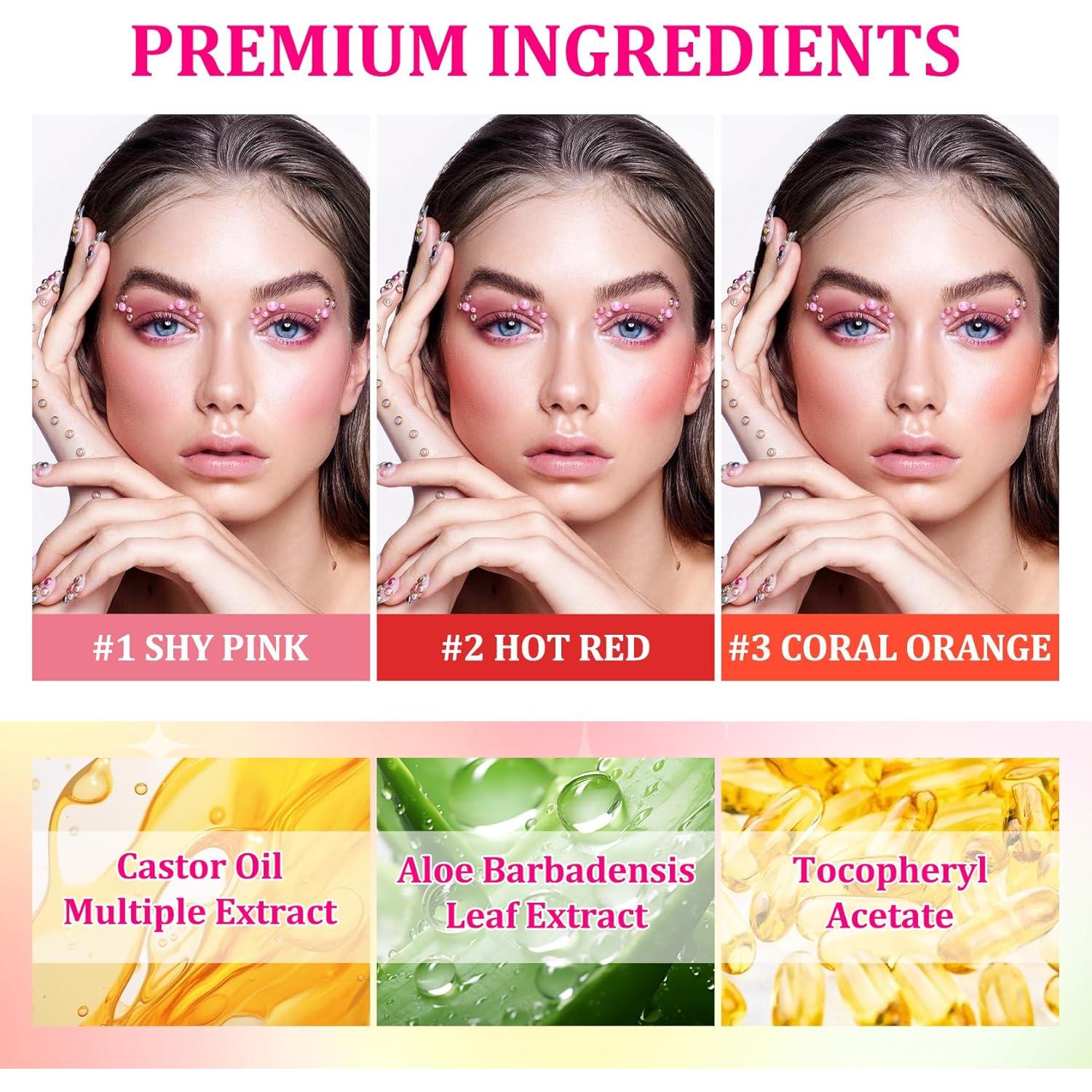 Barra de Rubor Hidratante 3 Colores PPDanYiDi - 189g