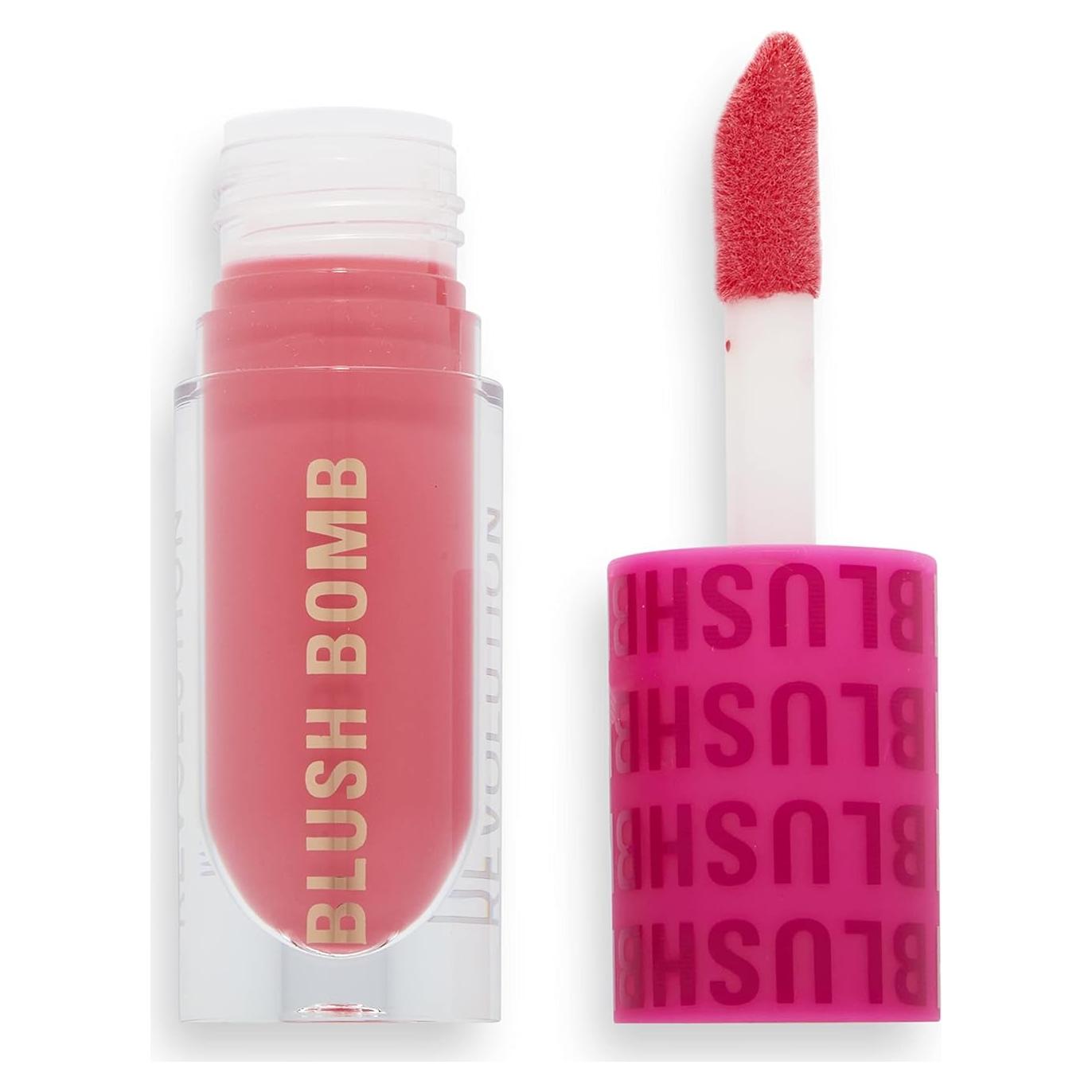 Rubor Líquido Revolution Beauty Blush Bomb Coral Salvaje 4.4 ml