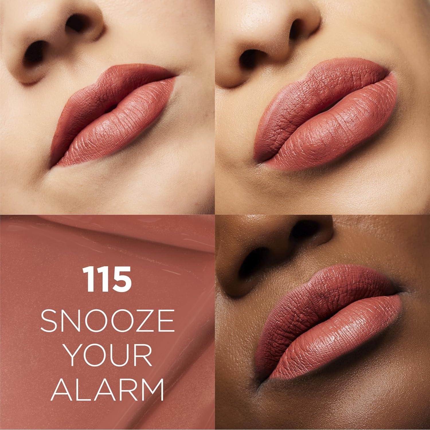 Lápiz Labial Líquido Mate L'Oreal Paris 115 Snooze Your Alarm 4.73 ml