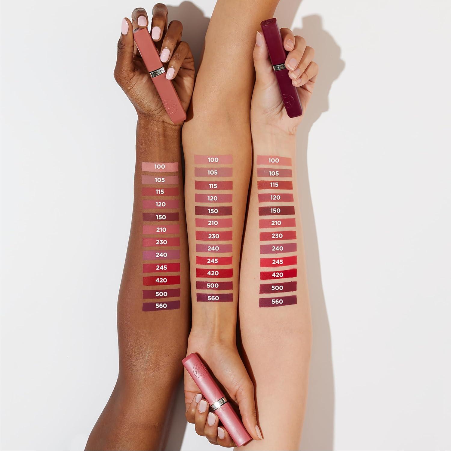 Lápiz Labial Líquido Mate L'Oreal Paris 115 Snooze Your Alarm 4.73 ml