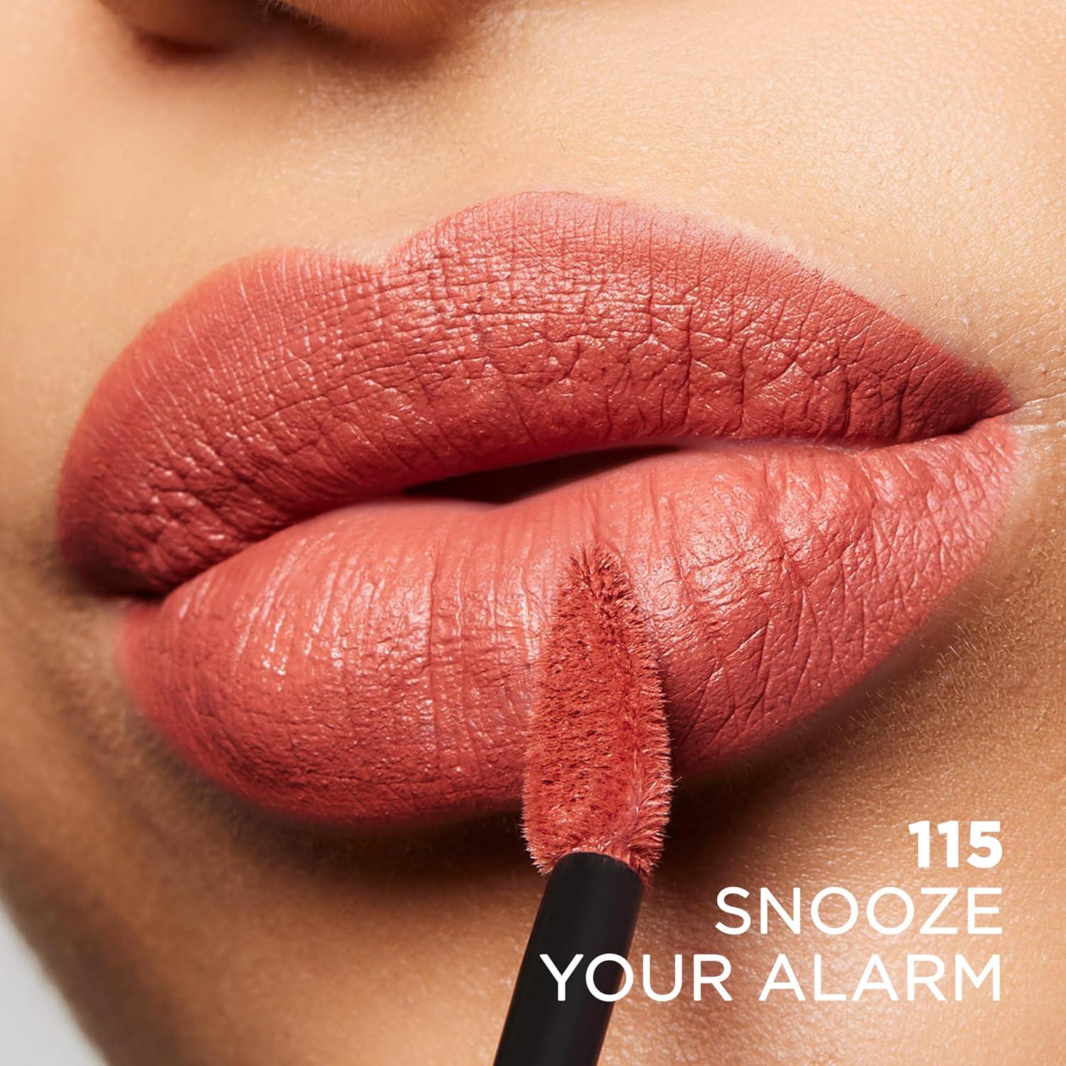 Lápiz Labial Líquido Mate L'Oreal Paris 115 Snooze Your Alarm 4.73 ml