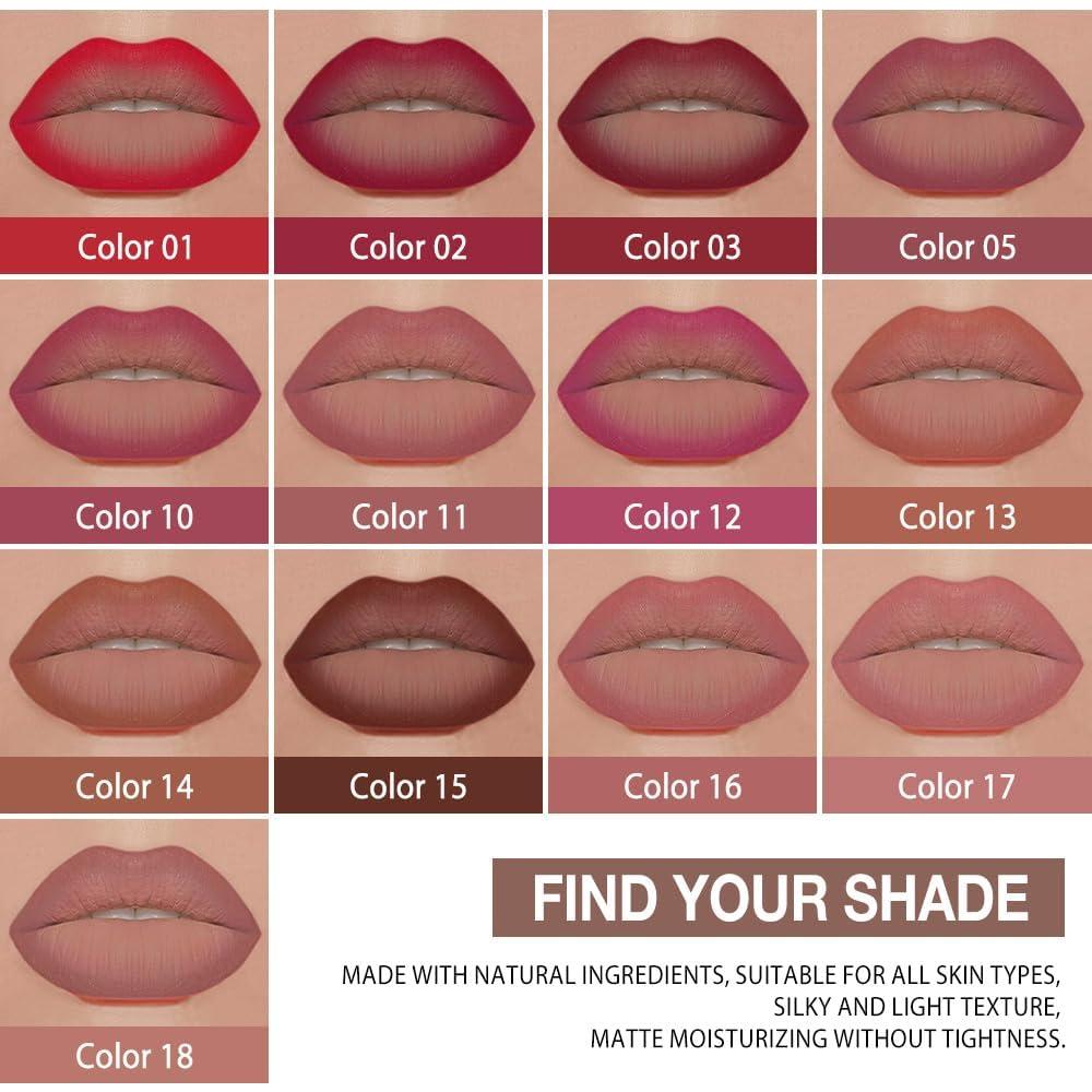 Labial Mate Gradiente evpct Marrón Nude + Lápiz Delineador