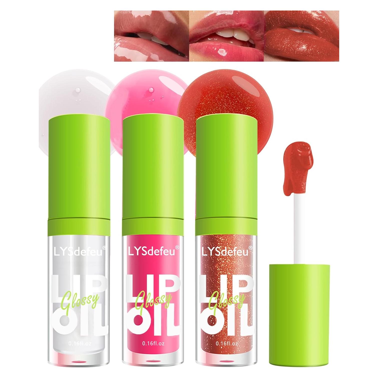 Set de 6 Aceites de Labios Hidratantes LYSdefeu - Brillo y Color