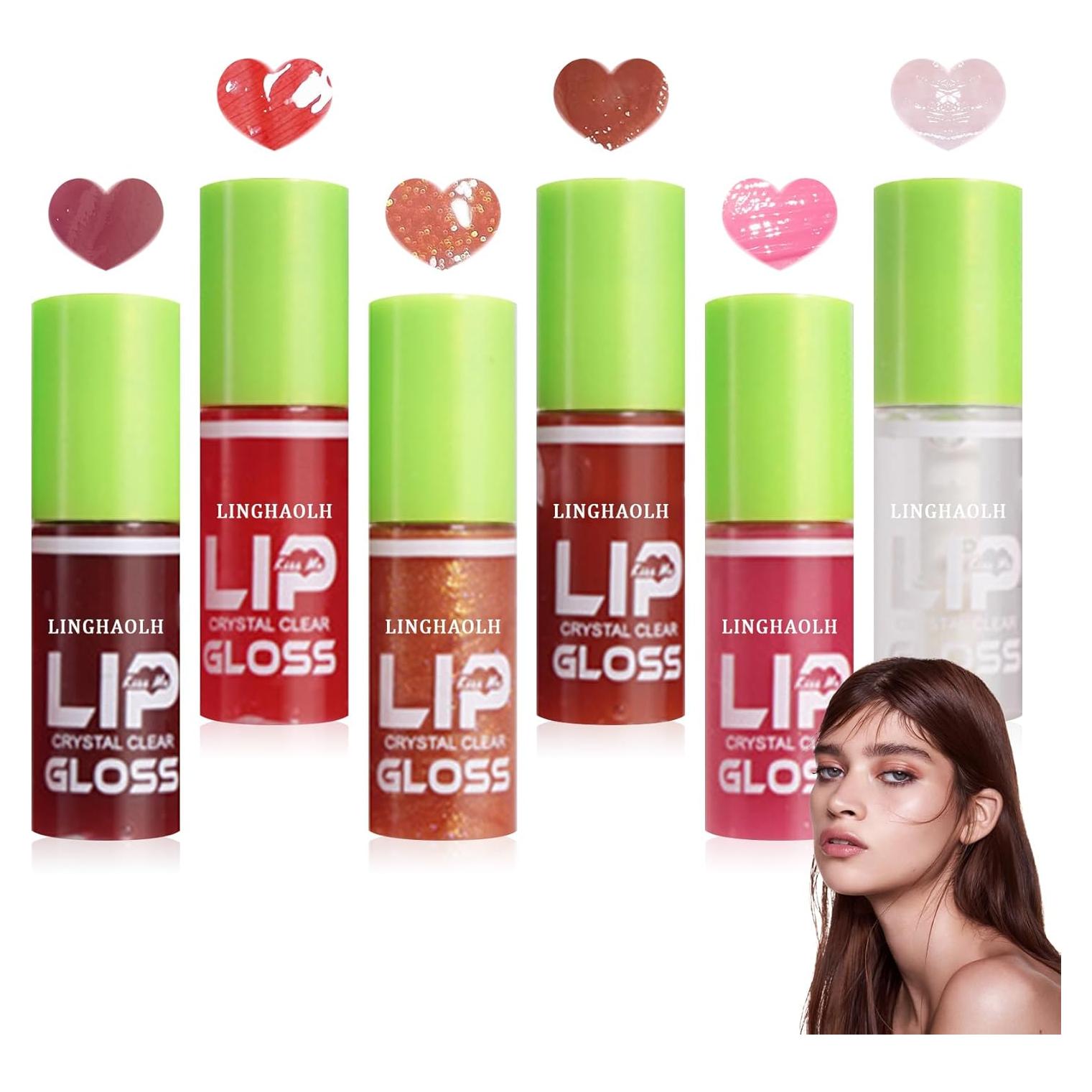 Juego de Aceite Labial Hidratante LingHaoLH - 6 Colores