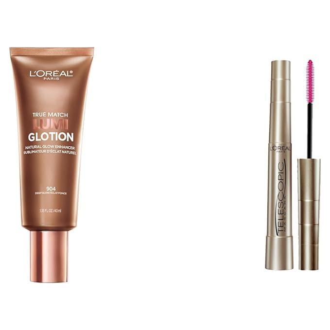 L'Oreal Paris Maquillaje Lumi Glotion 38g + Máscara Telescópica 8ml