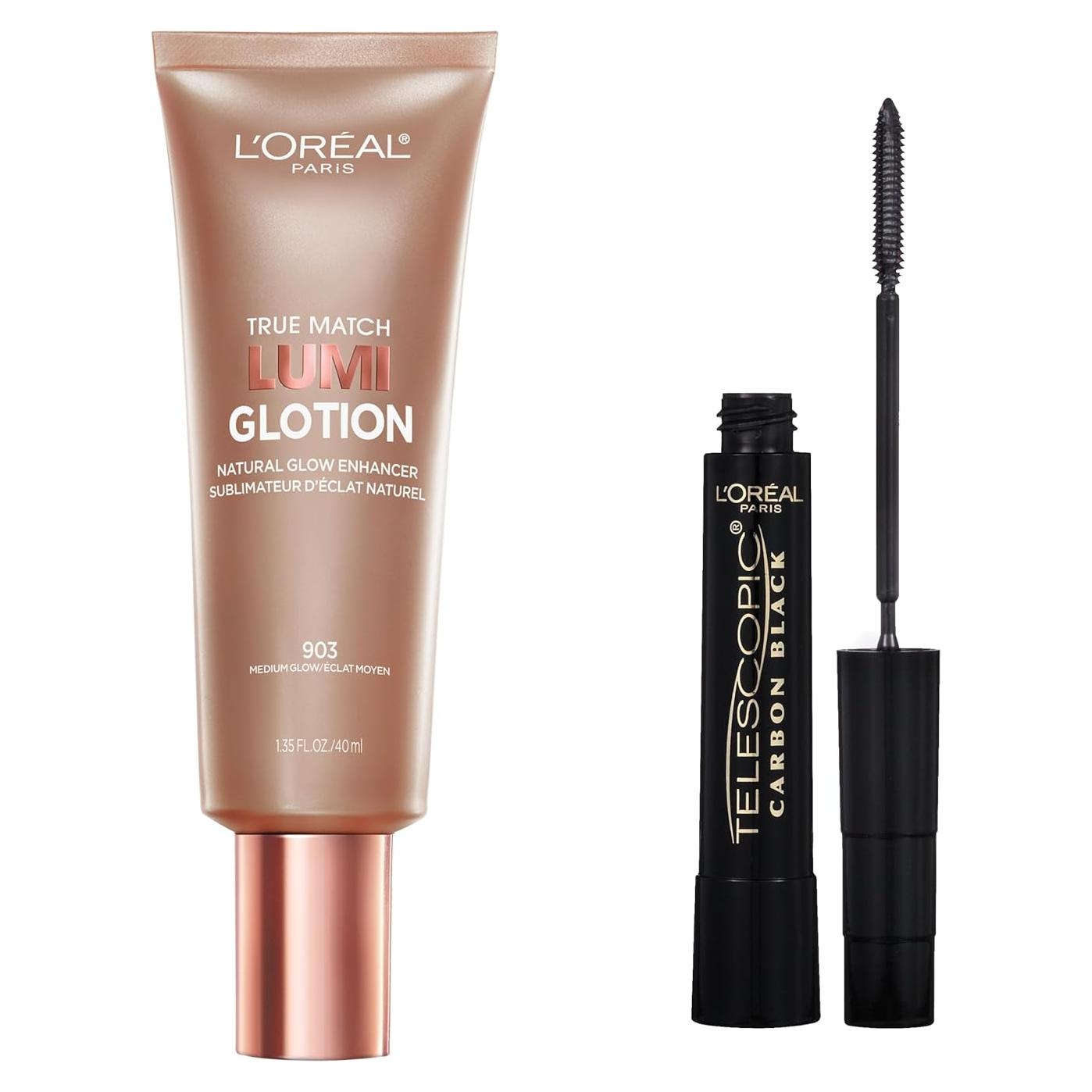 Paquete L'Oréal Paris: True Match Lumi Glotion + Máscara Telescópica