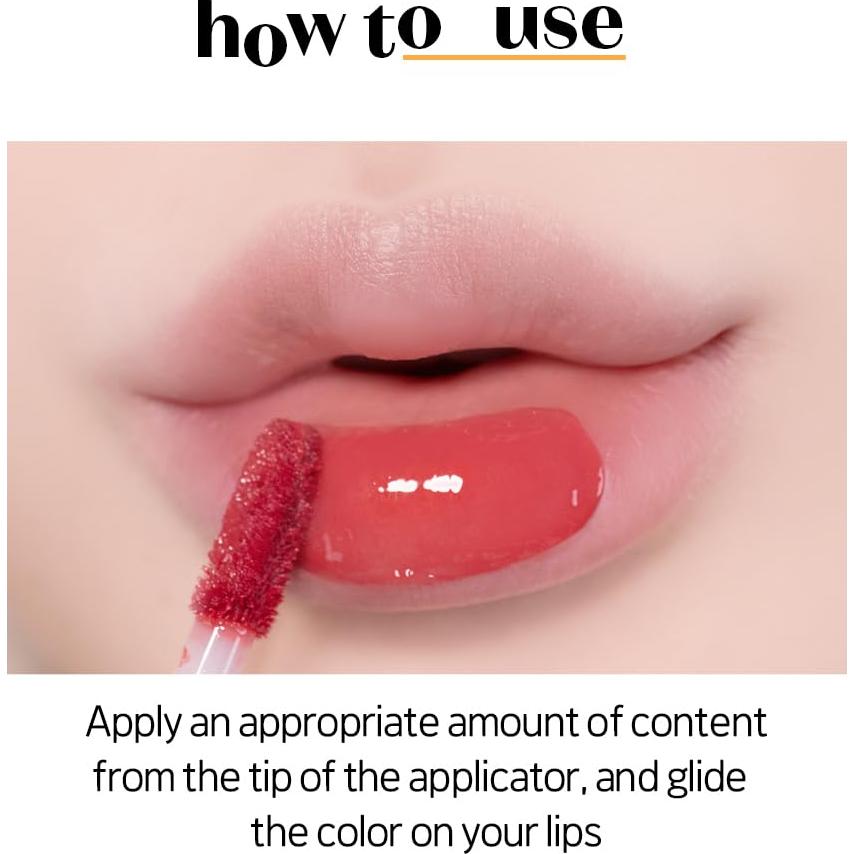 Tinte de Labios Glowy ETUDE Rosa Aromatizado 9cm 3.11g Vegano