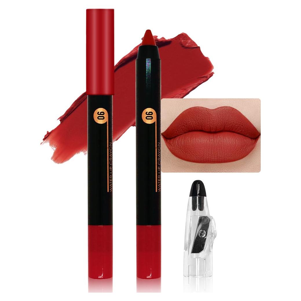 Lápiz Labial Mate JUAAZIN Rojo Clásico 1 Cuenta 32g