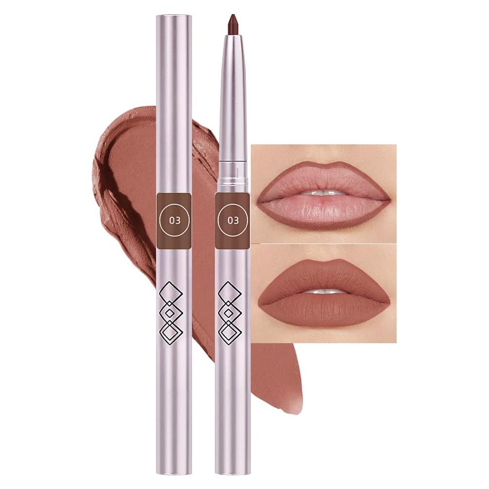 Delineador de Labios Retráctil FeiCuiYun Marrón Rojo 03