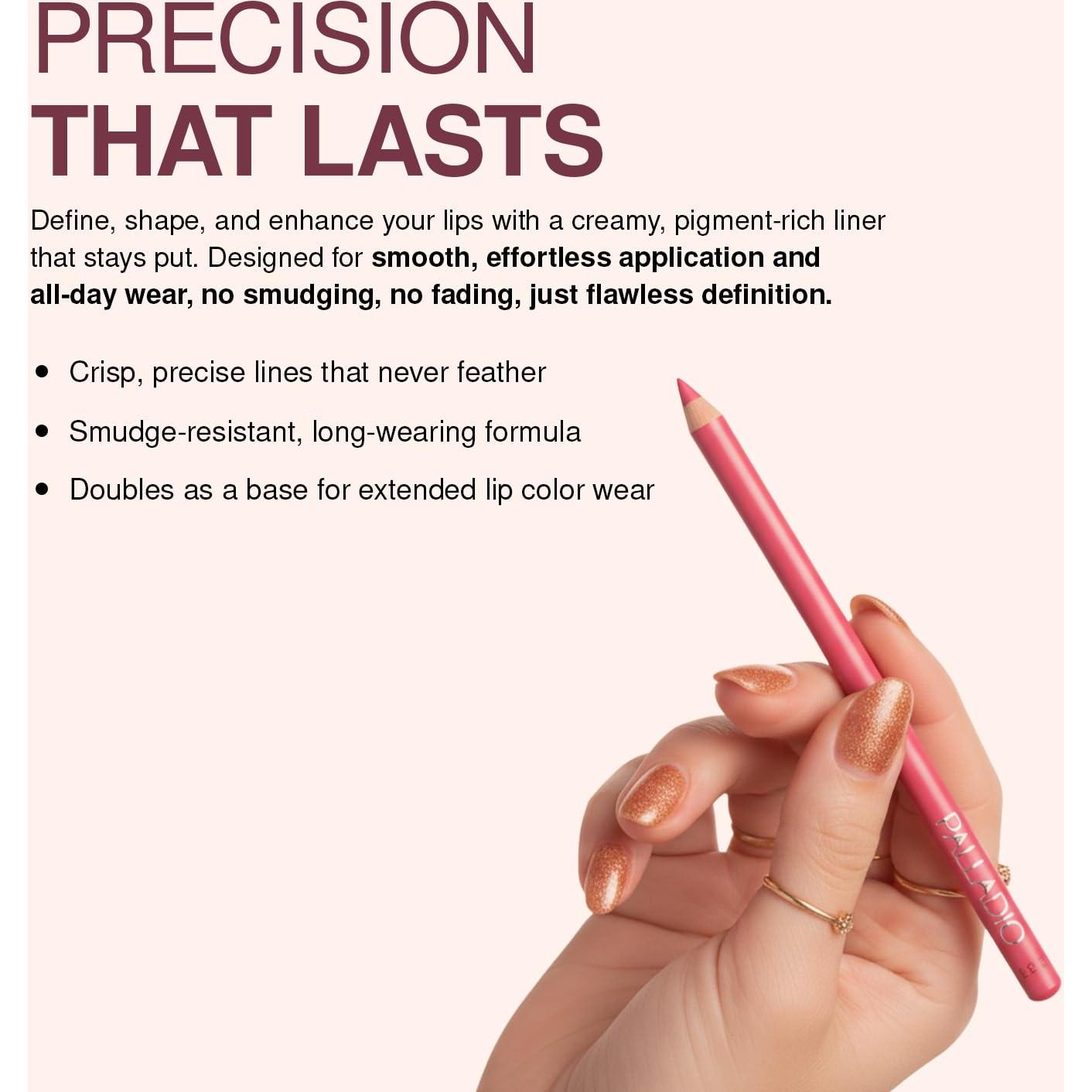 Lápiz de Contorno de Labios Palladio Berenjena 1.02cm