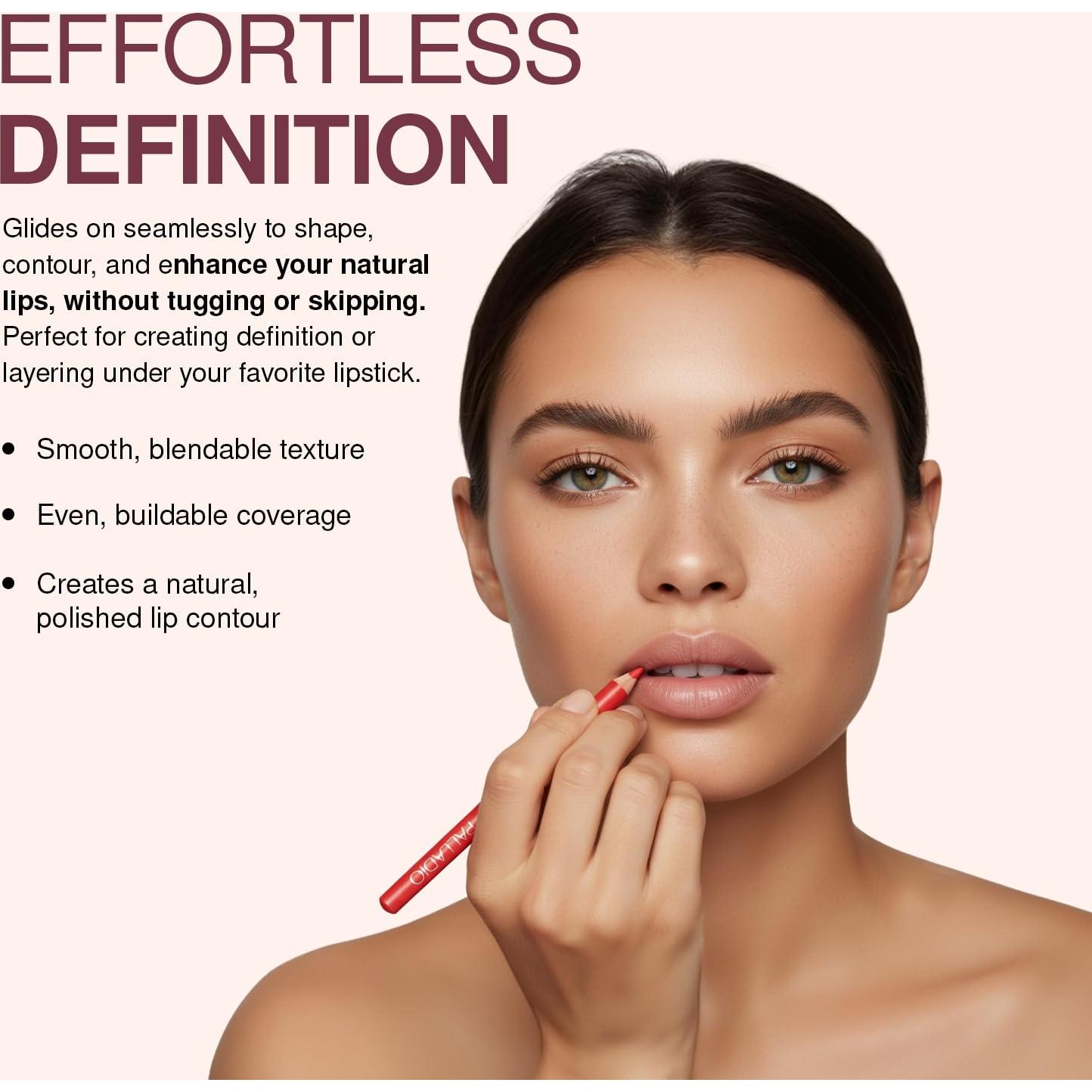 Lápiz de Contorno de Labios Palladio Berenjena 1.02cm