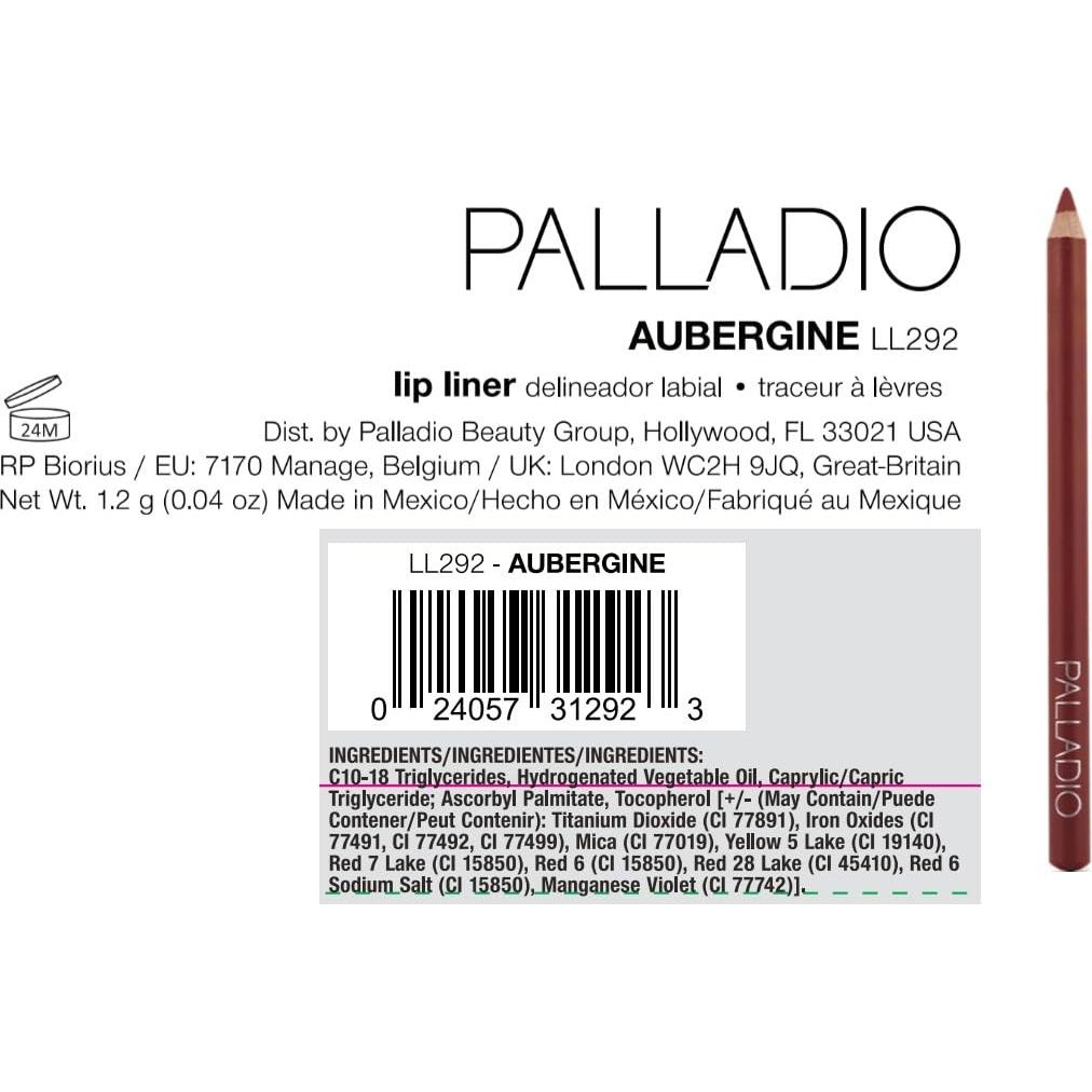 Lápiz de Contorno de Labios Palladio Berenjena 1.02cm