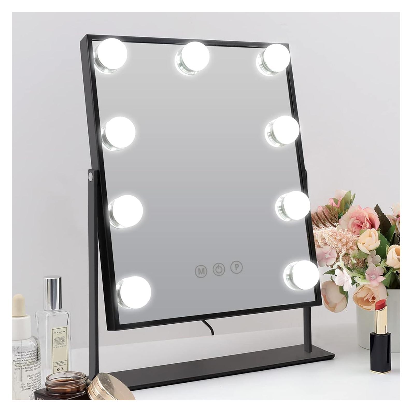 Espejo de Maquillaje Iluminado Hansong 25x30cm 10X Aumento