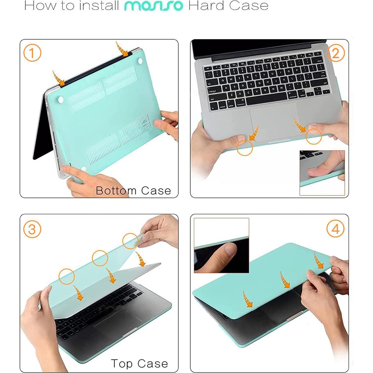 Funda Dura MOSISO para MacBook Pro Retina 13" Verde