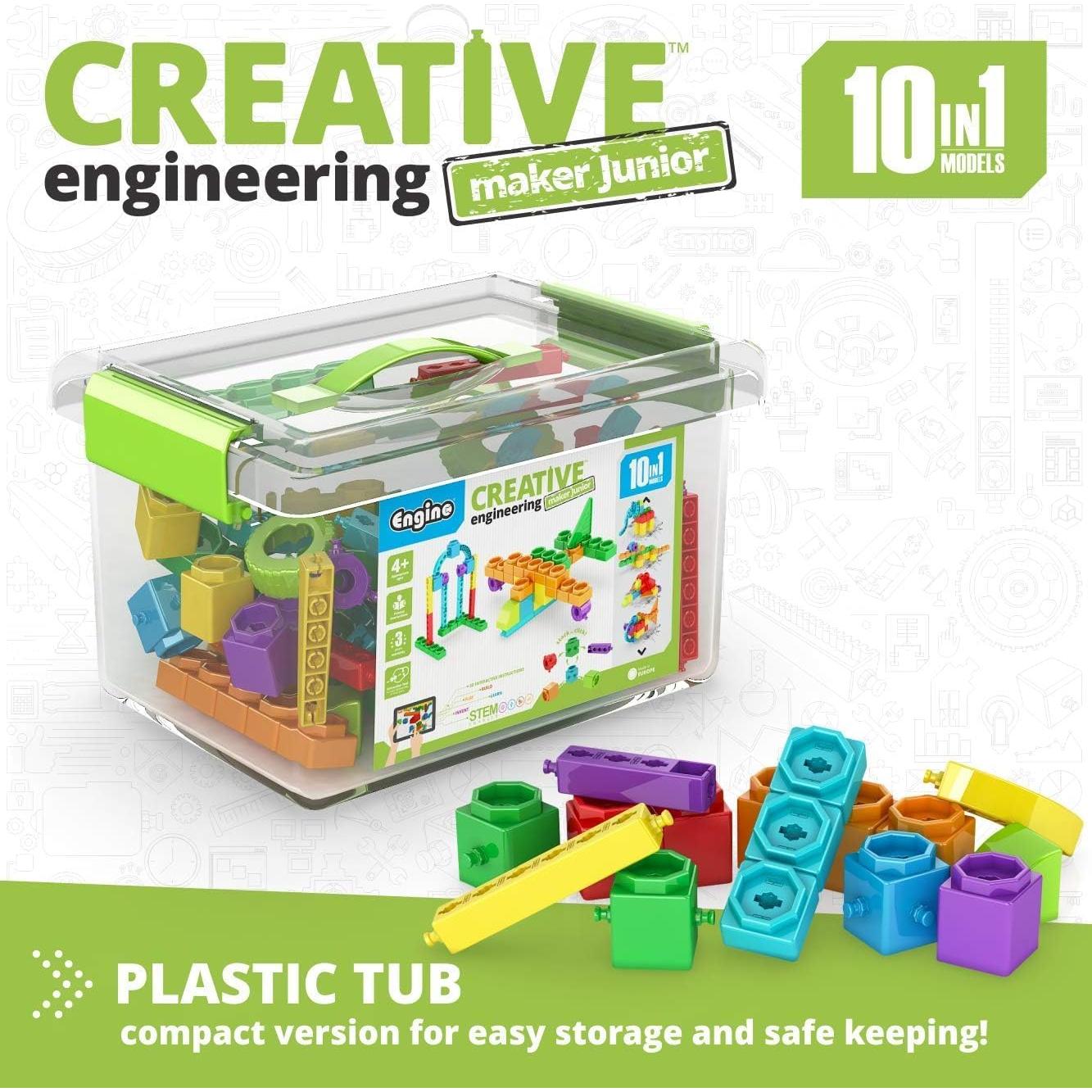 Engino Maker Junior - Kit de Construcción 10 Modelos para Niños 4+