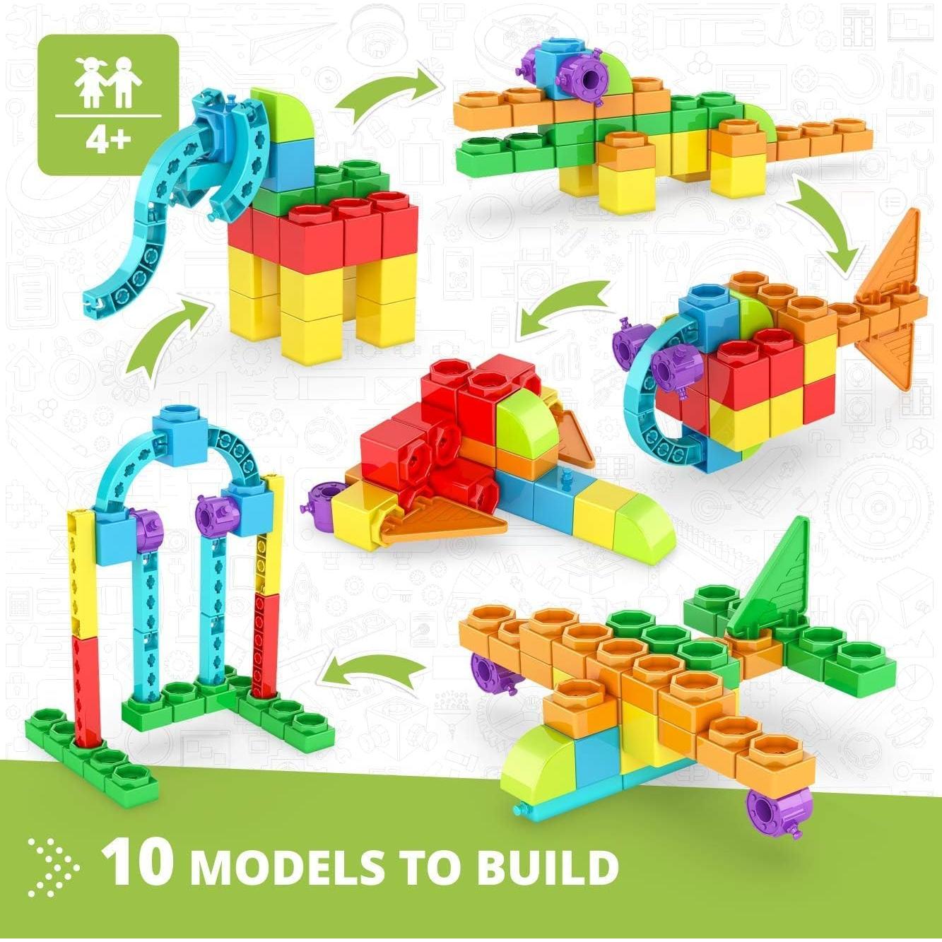 Engino Maker Junior - Kit de Construcción 10 Modelos para Niños 4+