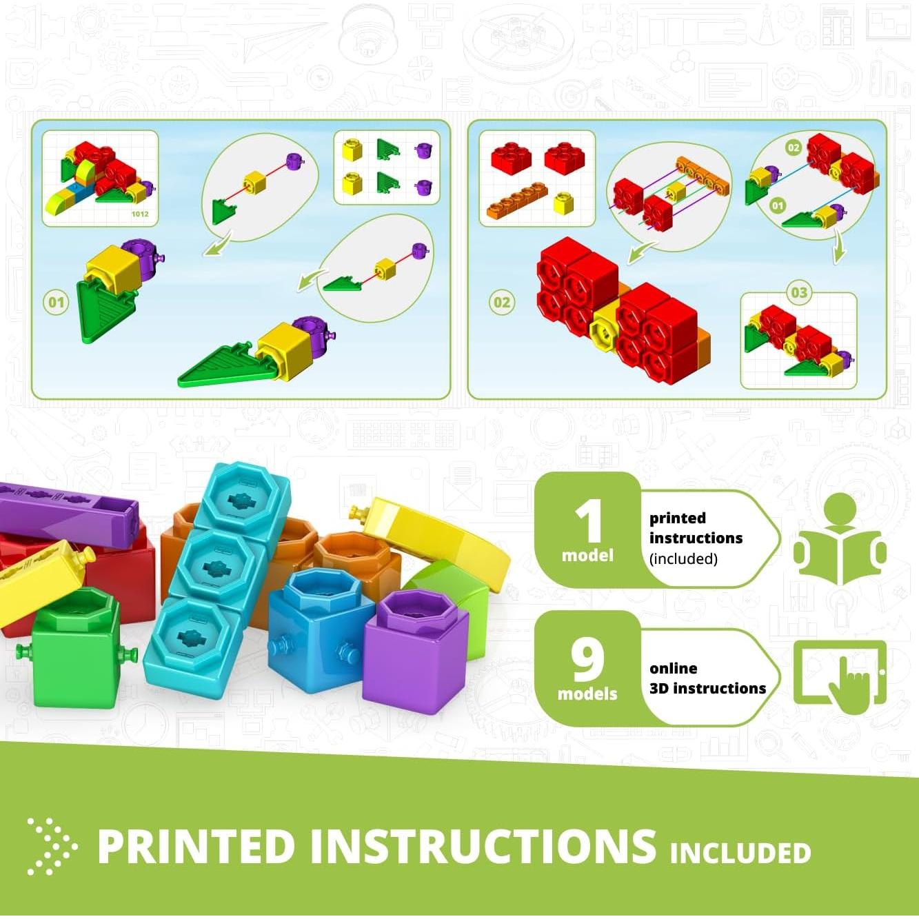 Engino Maker Junior - Kit de Construcción 10 Modelos para Niños 4+