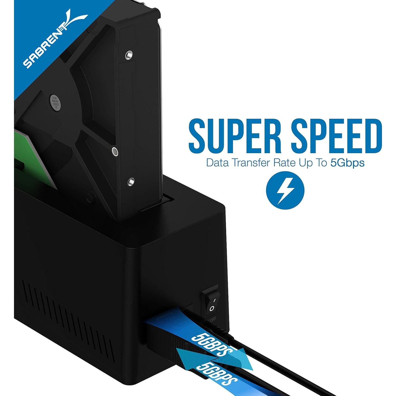 Estación de Acoplamiento SATA Sabrent EC-UBLB USB 3.0 2.5/3.5"