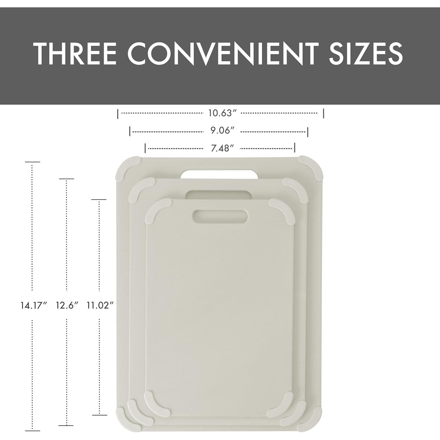 Conjunto de Tablas de Cortar Antideslizantes Dexas 3 Piezas