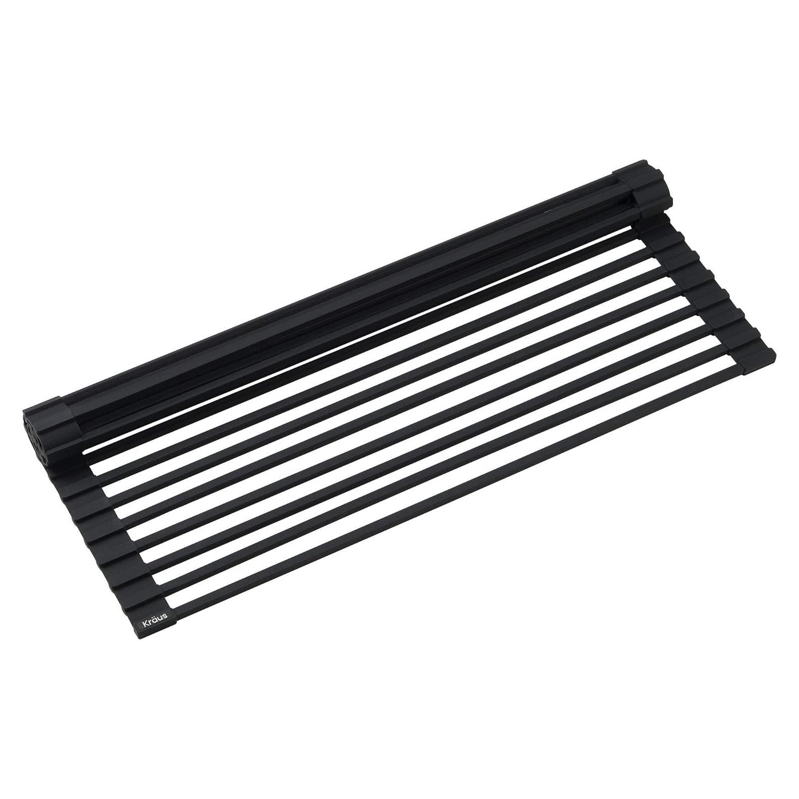 Estante de Secado de Platos KRAUS 52 cm Acero Inoxidable Negro